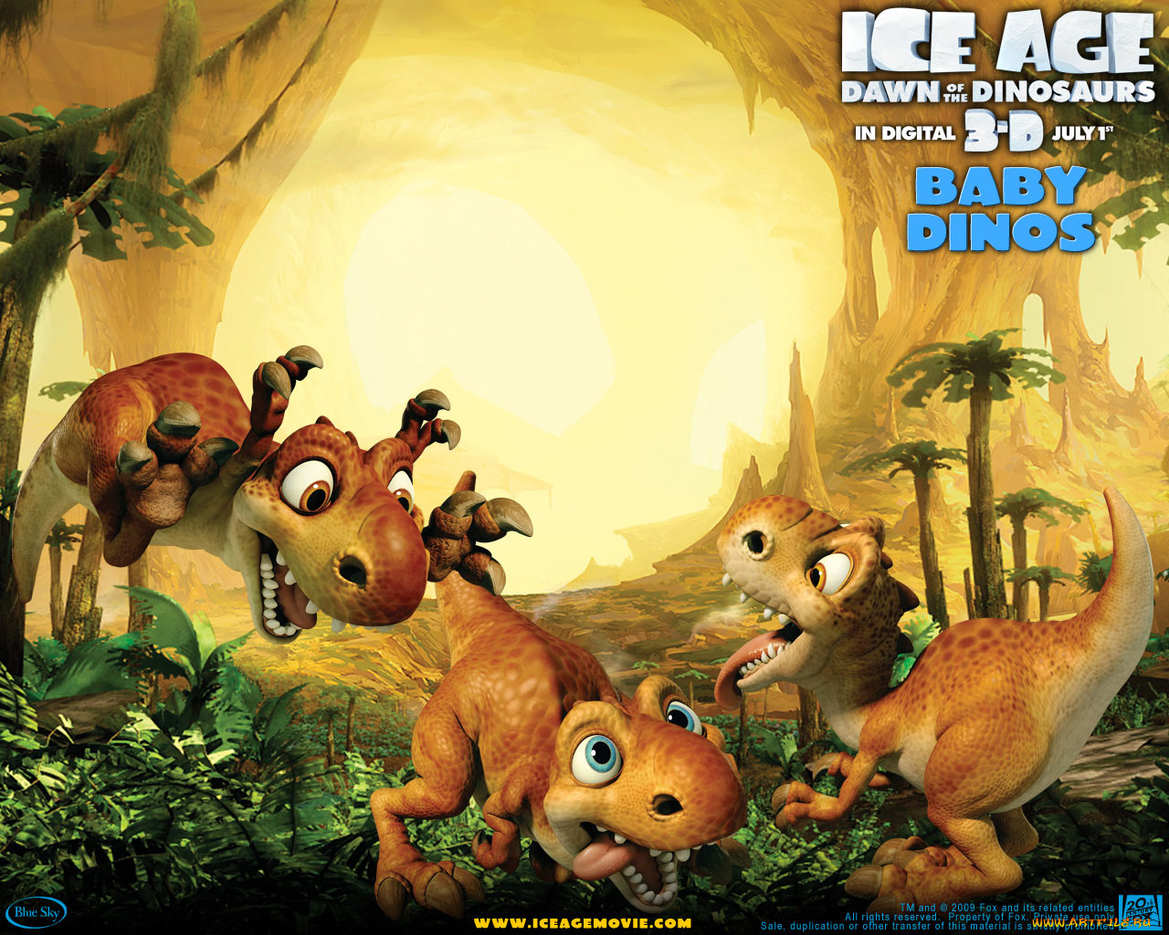 мультфильмы, ice, age, dawn, of, the, dinosaurs