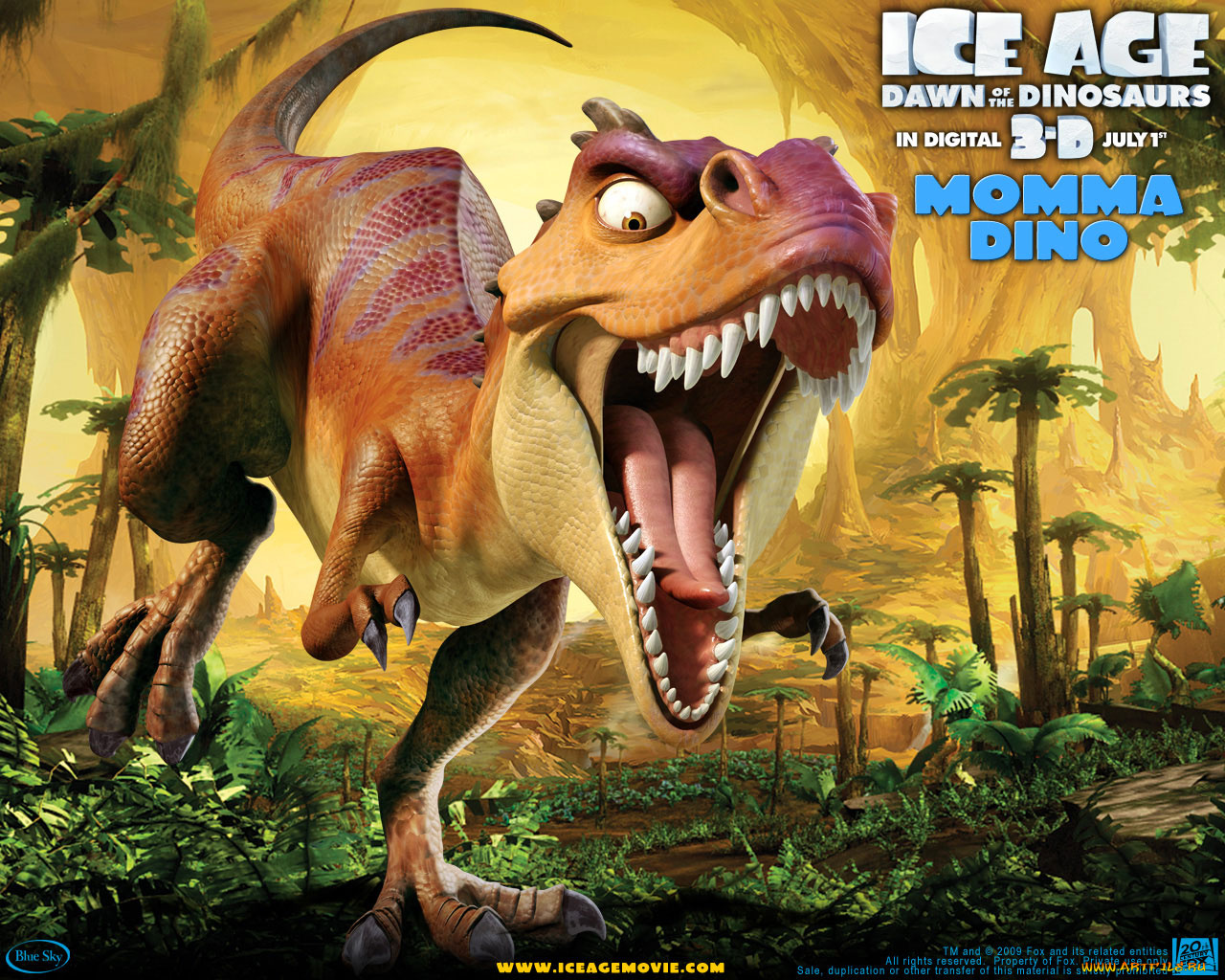 мультфильмы, ice, age, dawn, of, the, dinosaurs