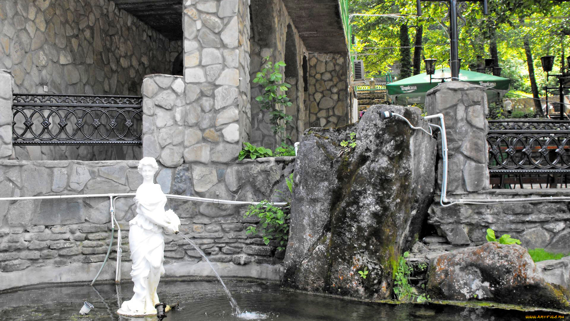 наташкины, водопады, города, фонтаны