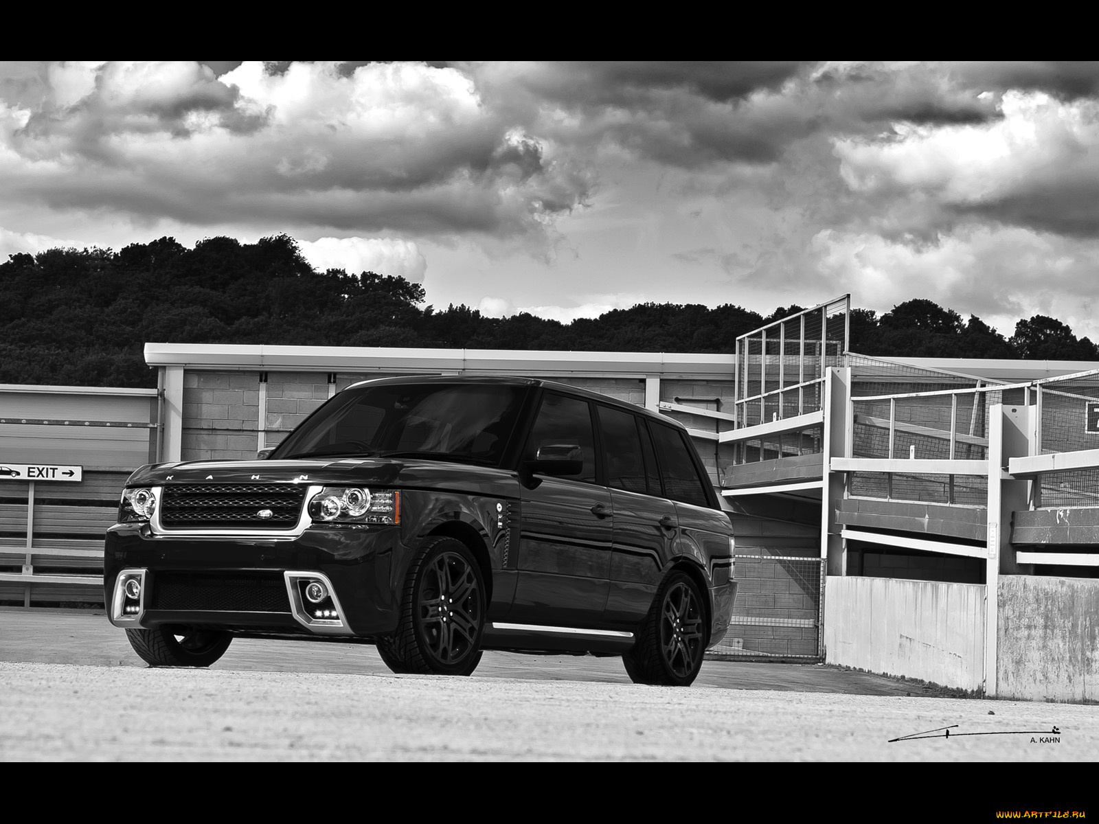 2011, project, kahn, range, rover, black, vogue, автомобили