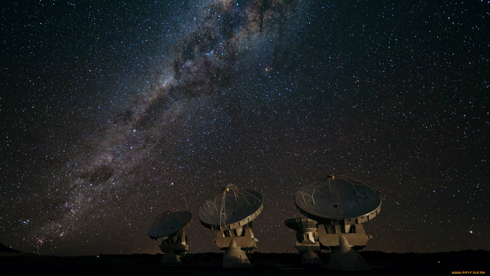 млечный, путь, космос, галактики, туманности, красота, радиотелескопы, бездна, галактика