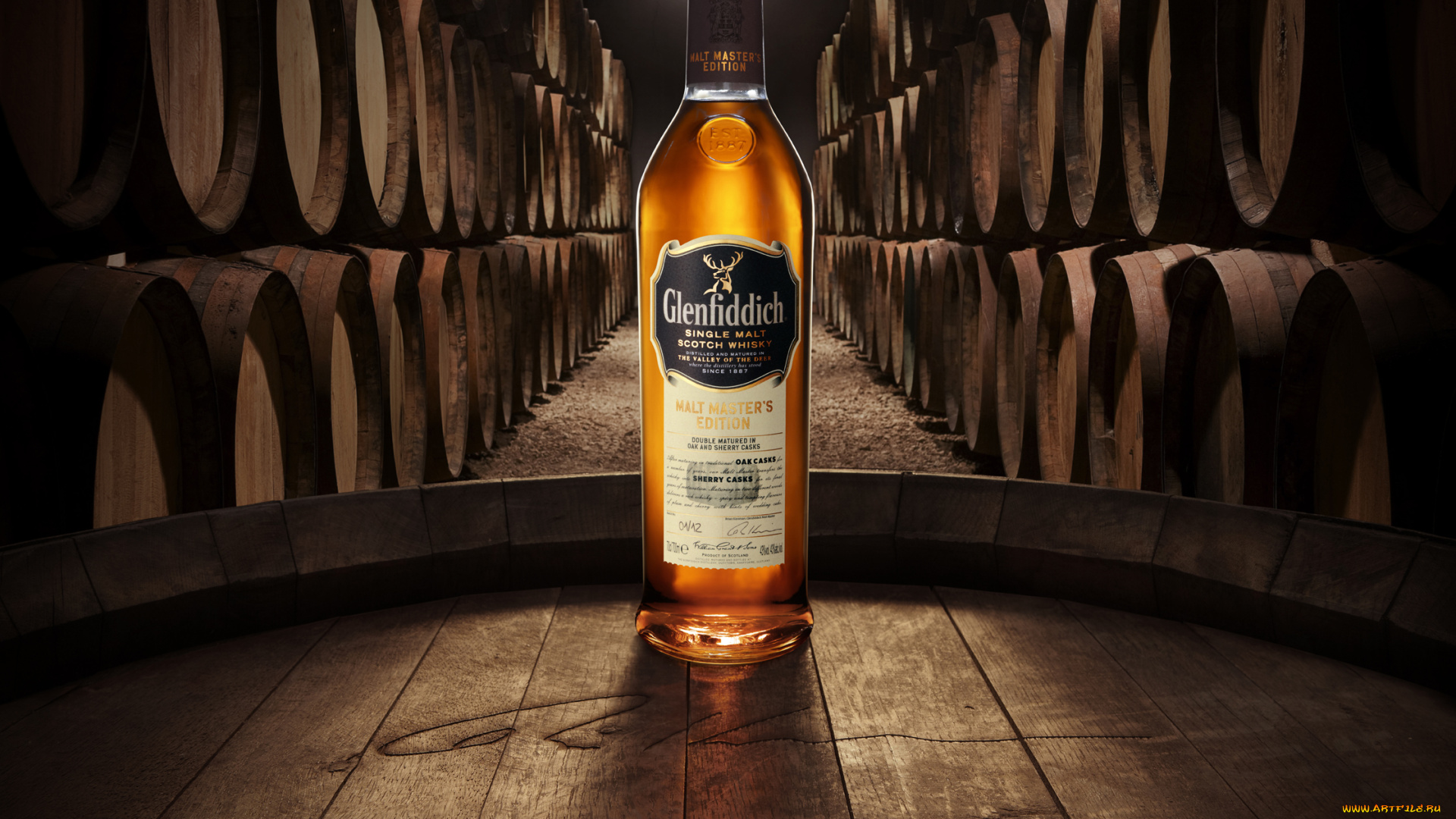 whisky, бренды, glenfiddich, виппый, погреб, бочки, этикетка, виски, бутылка