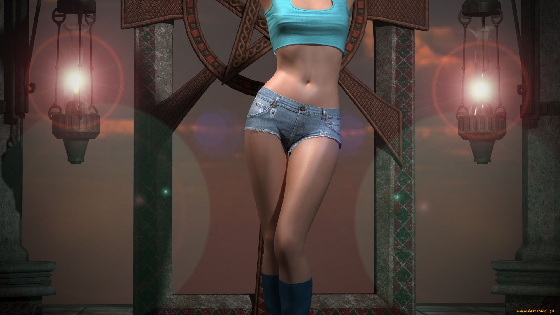 3д, графика, people, , люди, девушка, взгляд