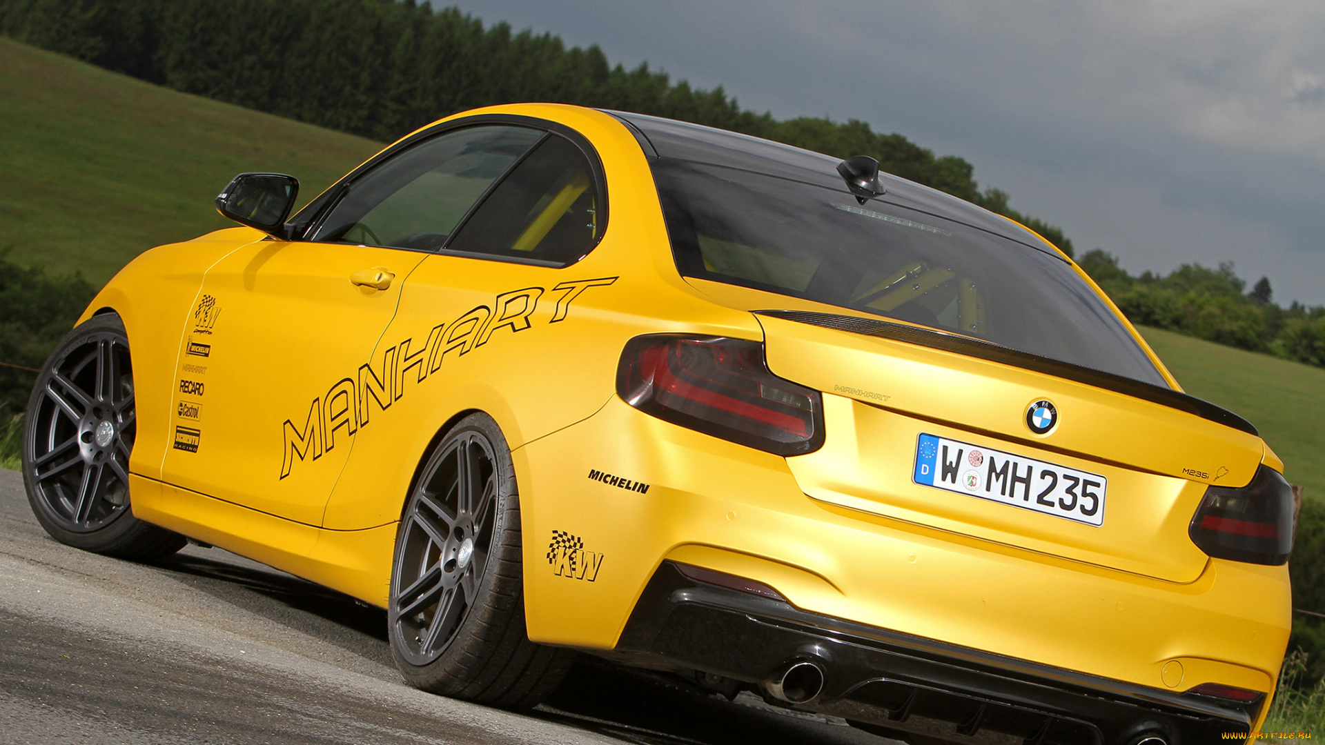 автомобили, bmw, manhart, желтый, clubsport, mh2, racing, 2014г, f22