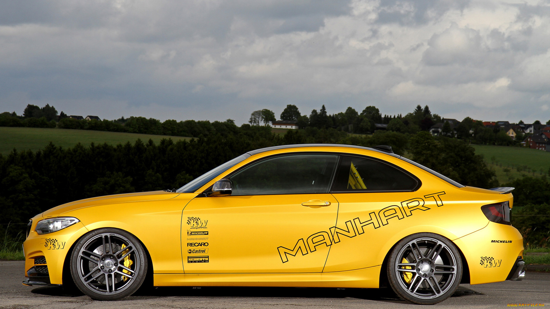 автомобили, bmw, желтый, 2014г, f22, clubsport, mh2, racing, manhart