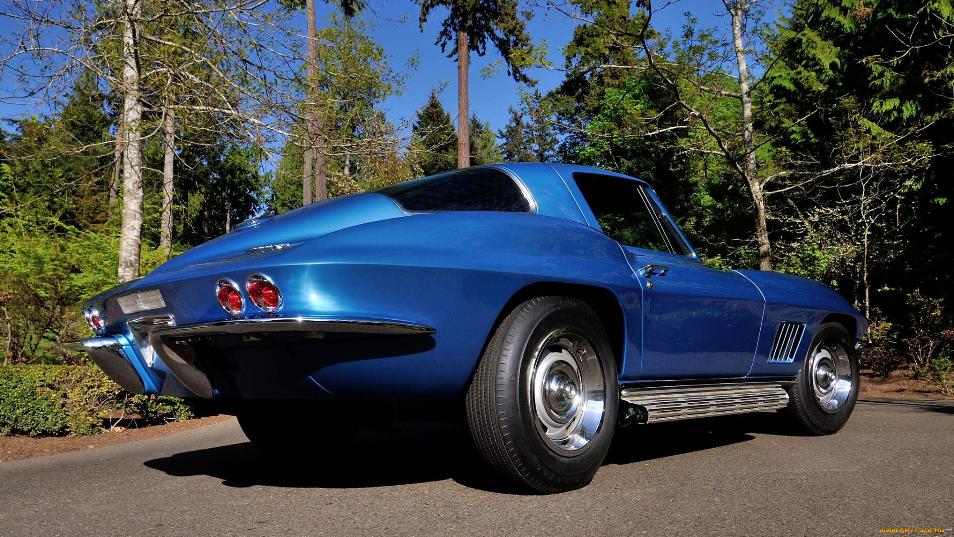 автомобили, corvette, синий, c2, 427-430, hp, l88, sting, ray
