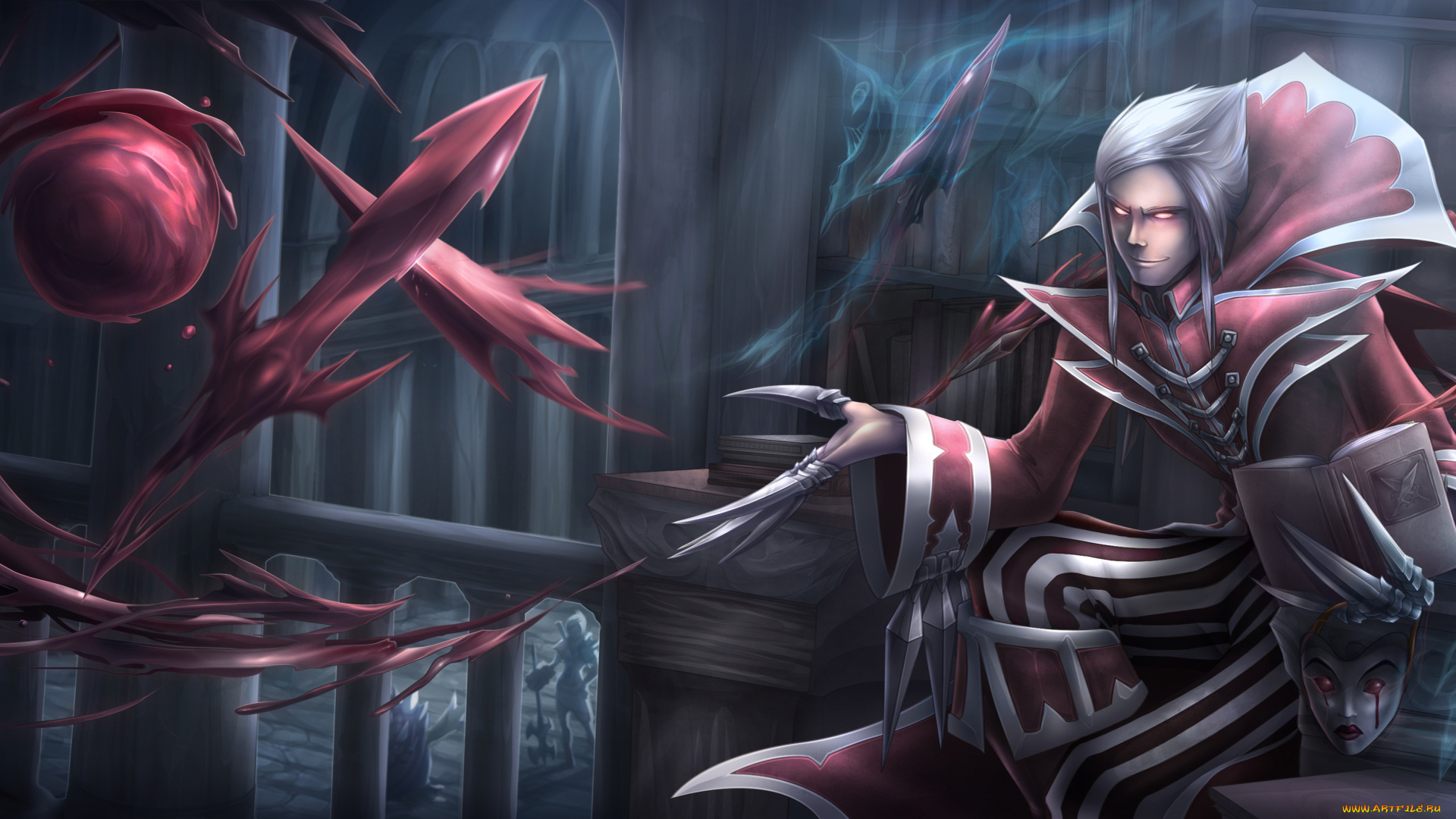 фэнтези, маги, , волшебники, vladimir, league, of, legends, the, crimson, reaper