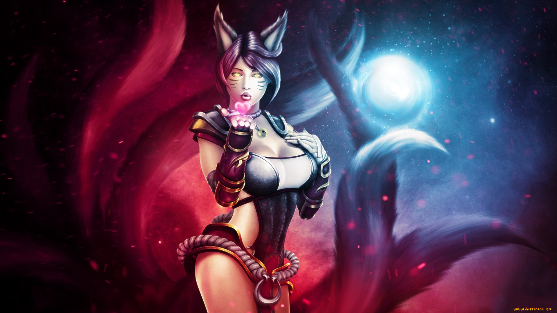фэнтези, существа, league, of, legends, ahri