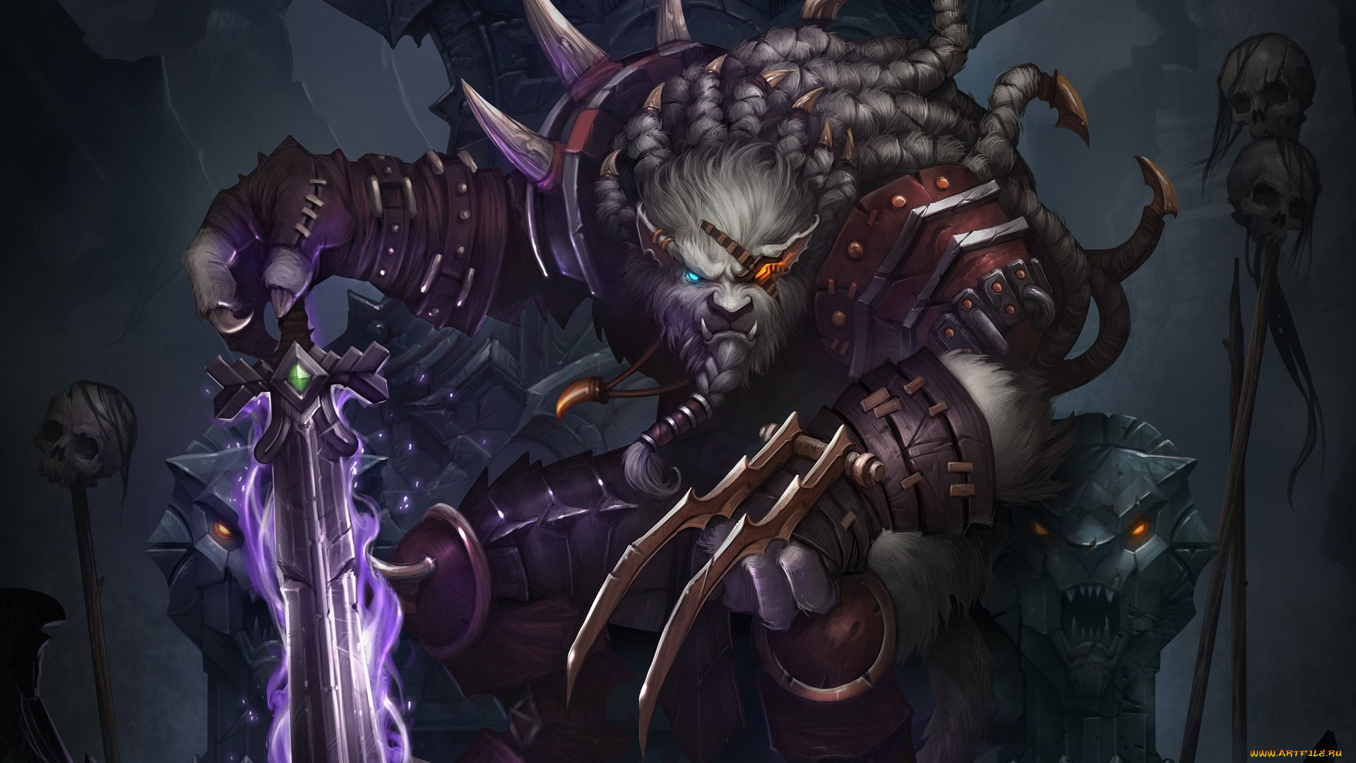 фэнтези, существа, оружие, монстр, существо, зверь, игра, арт