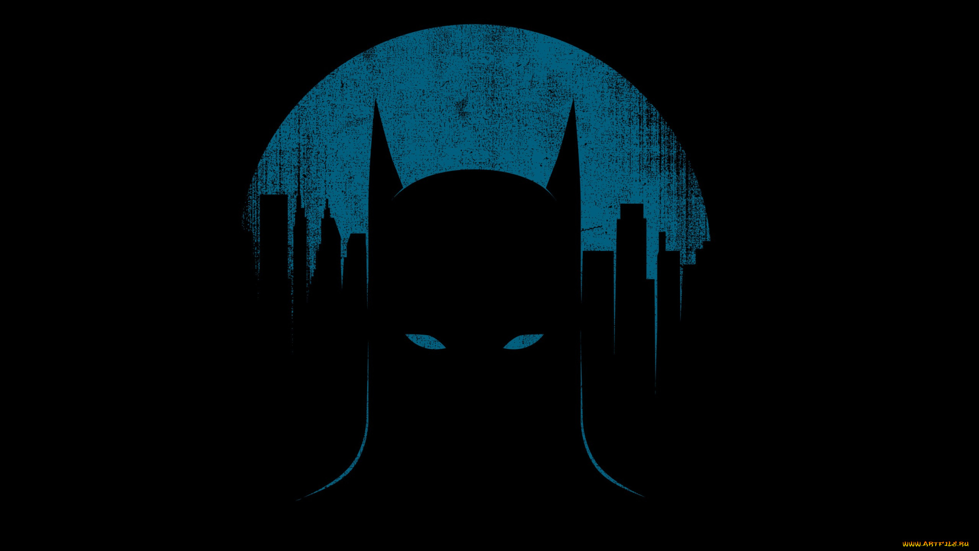 рисованные, минимализм, баттмен