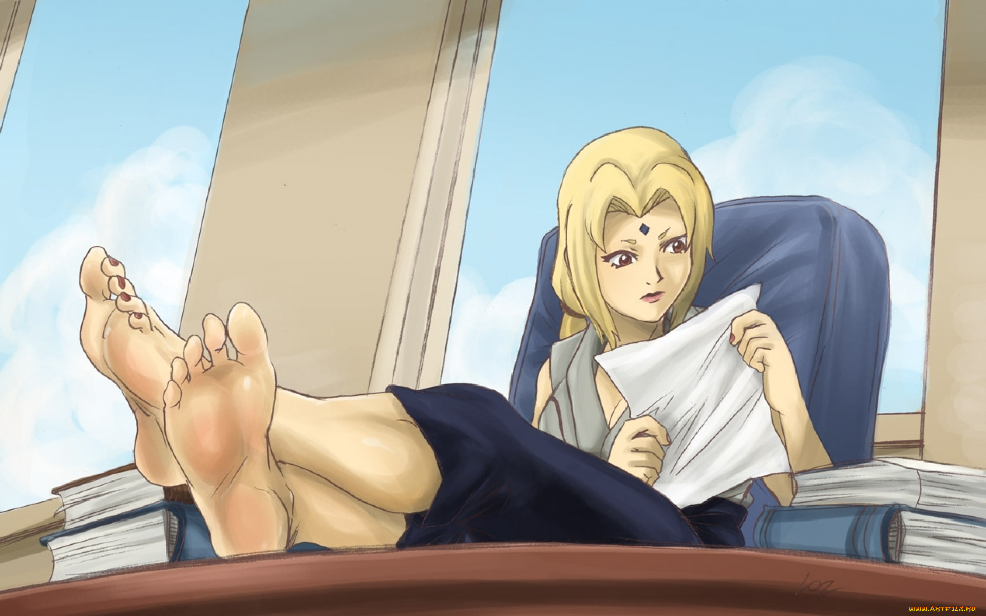 рисованные, люди, книги, девушка