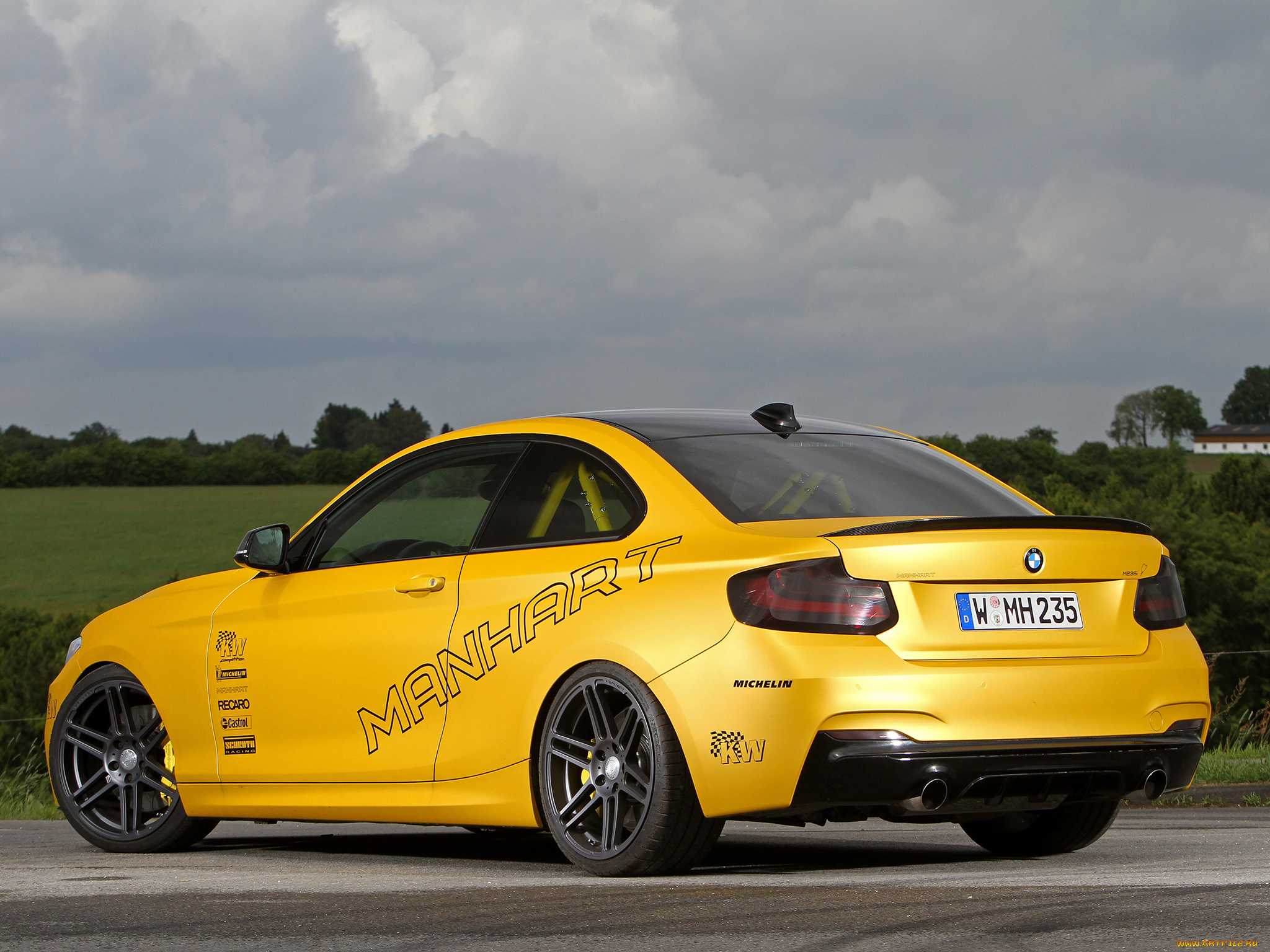 автомобили, bmw, clubsport, mh2, racing, желтый, 2014г, f22, manhart