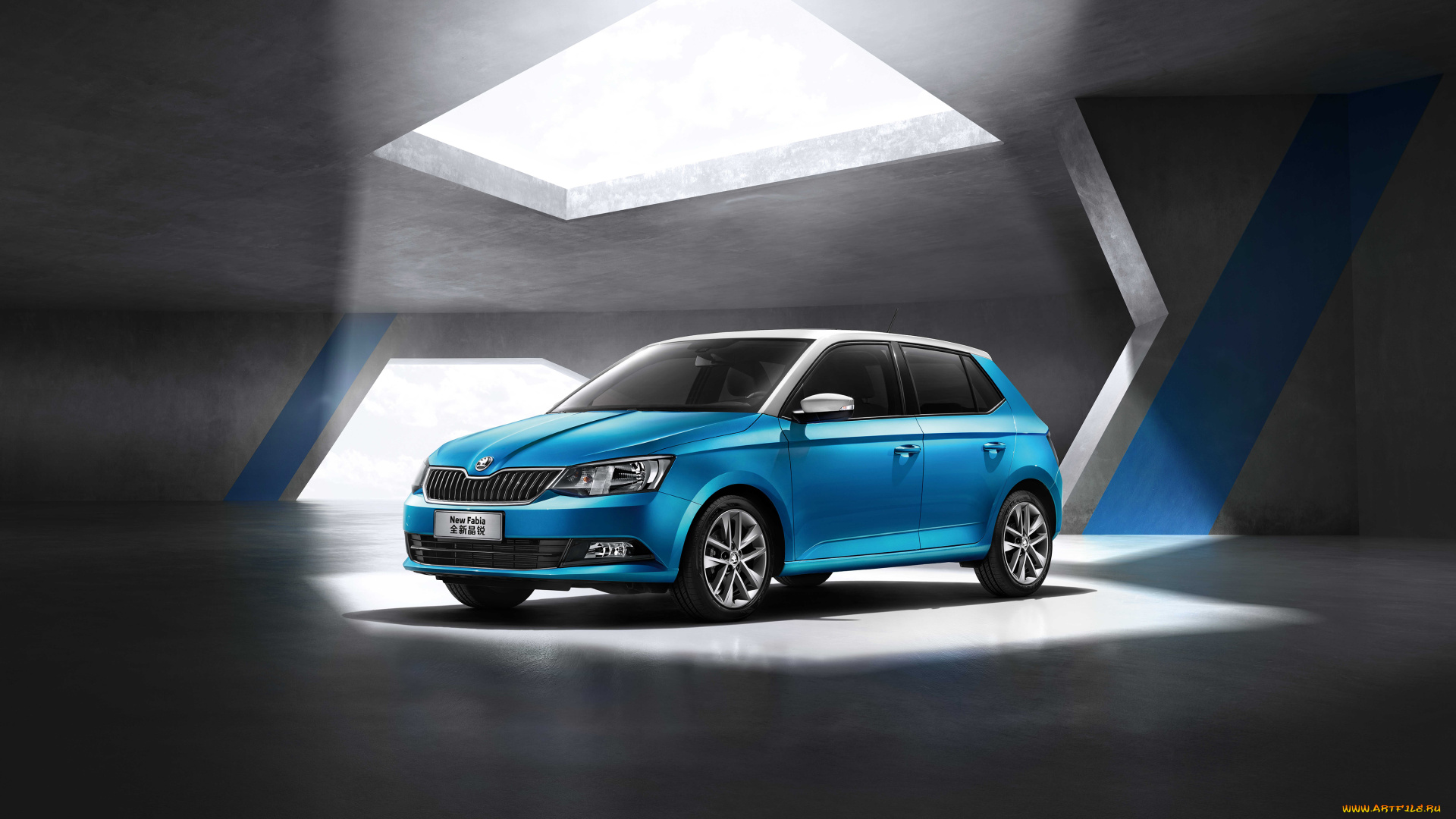 автомобили, skoda, синий, fabia, 2015г, nj, cn-spec