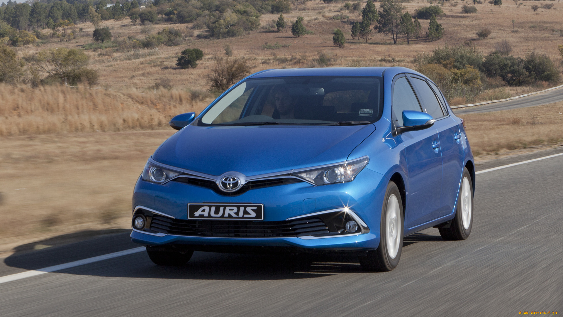 автомобили, toyota, za-spec, синий, auris, 2015г