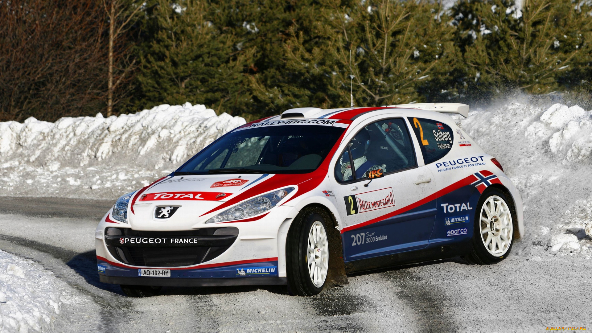 peugeot, 207, спорт, авторалли, 207, поворот, ралли, wrc, rally, гонка, занос, peugeot, зима