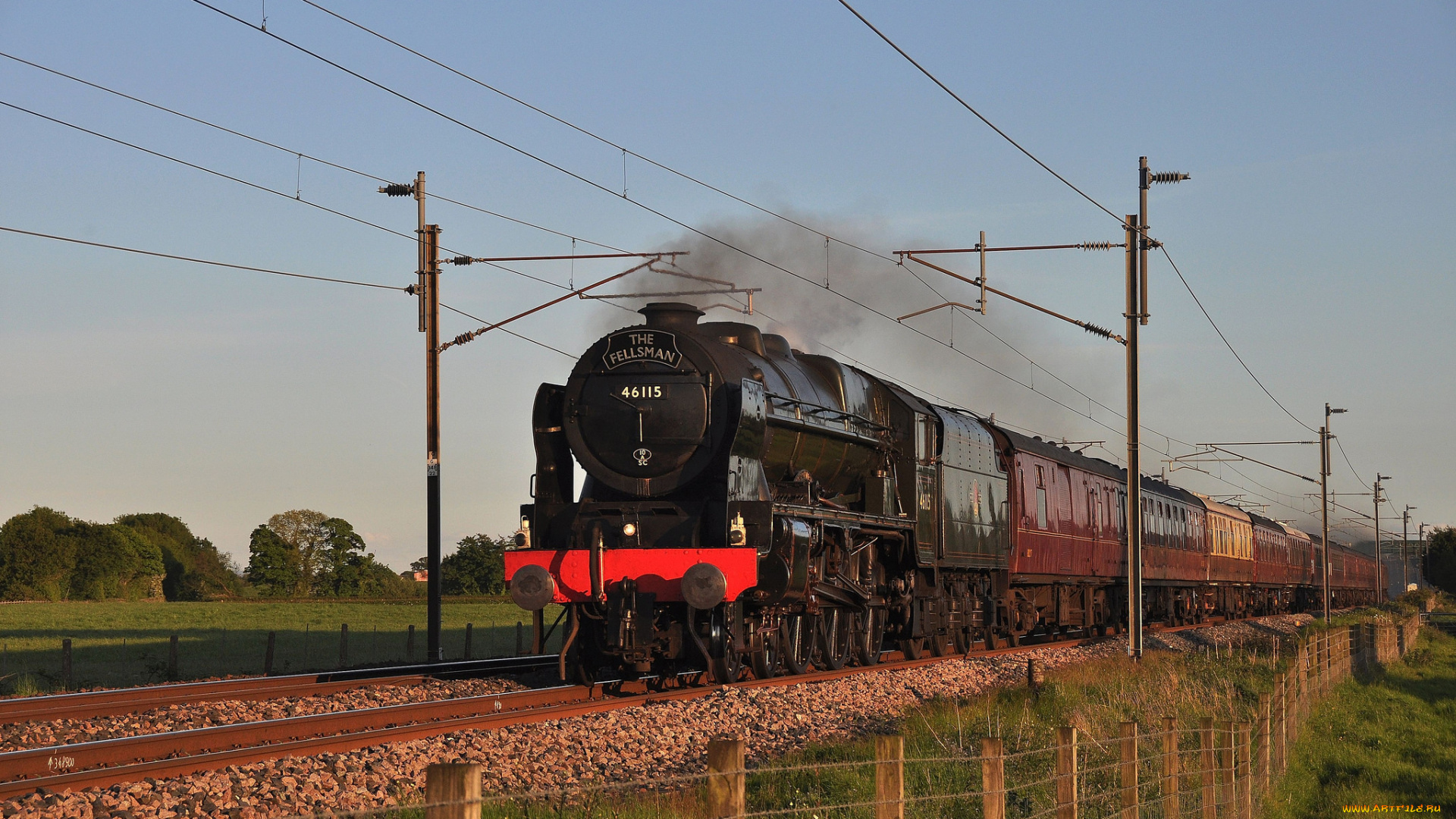 техника, паровозы, дорога, железная, паровоз, рельсы