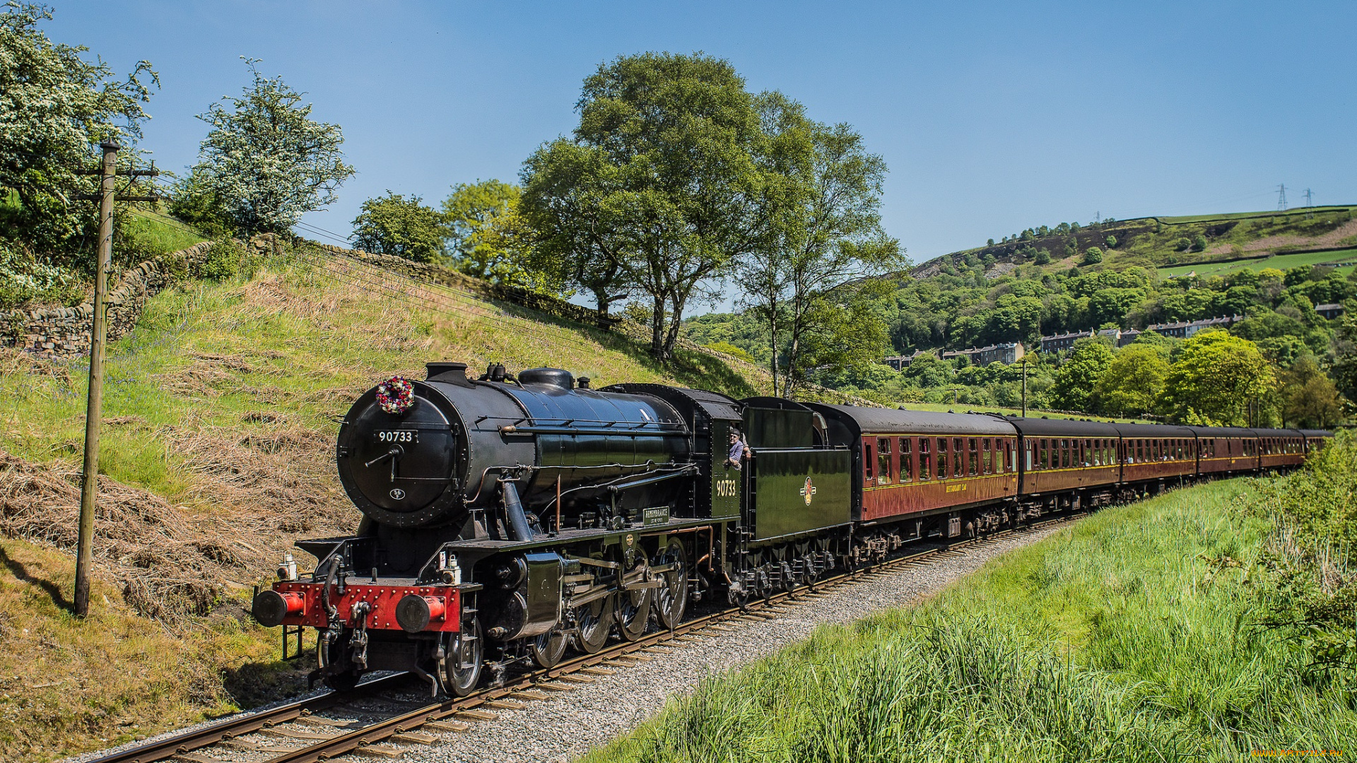 техника, паровозы, паровоз, дорога, рельсы, железная