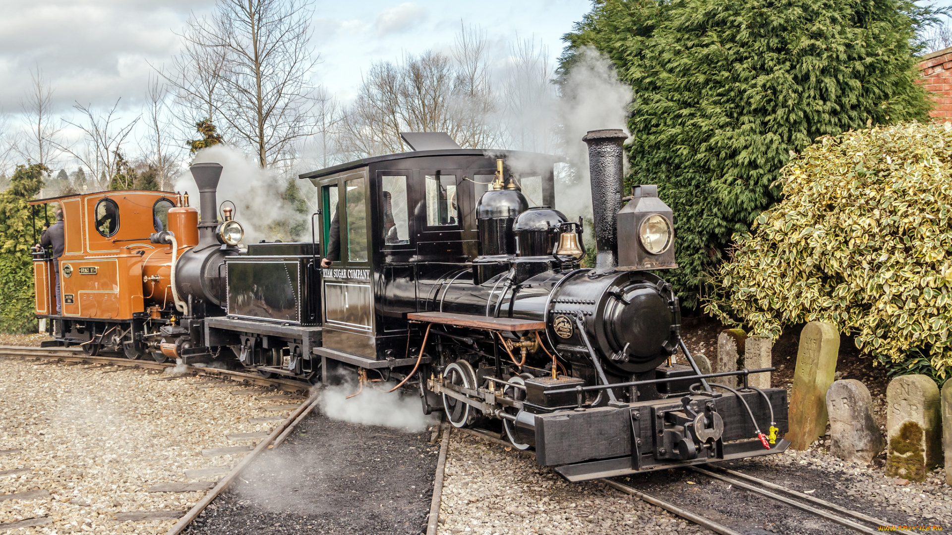 техника, паровозы, рельсы, дорога, железная, паровоз