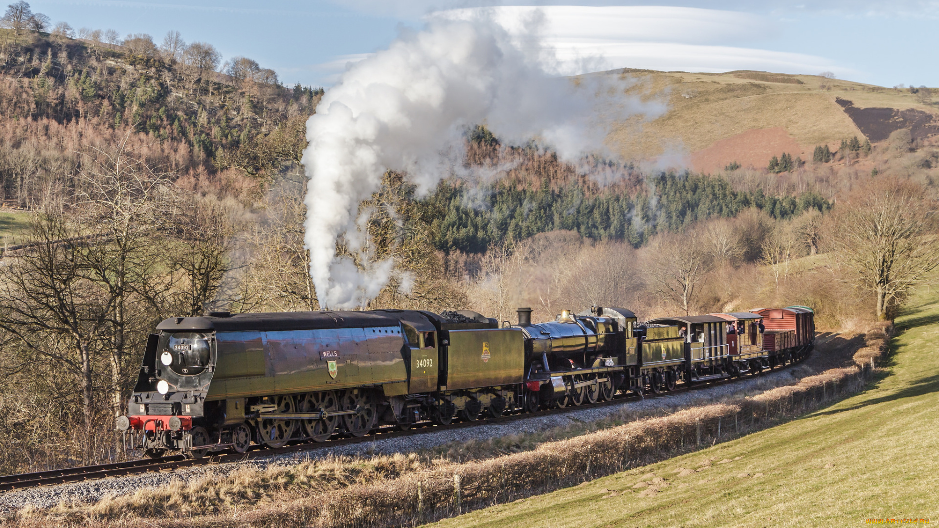 техника, паровозы, железная, дорога, рельсы, паровоз
