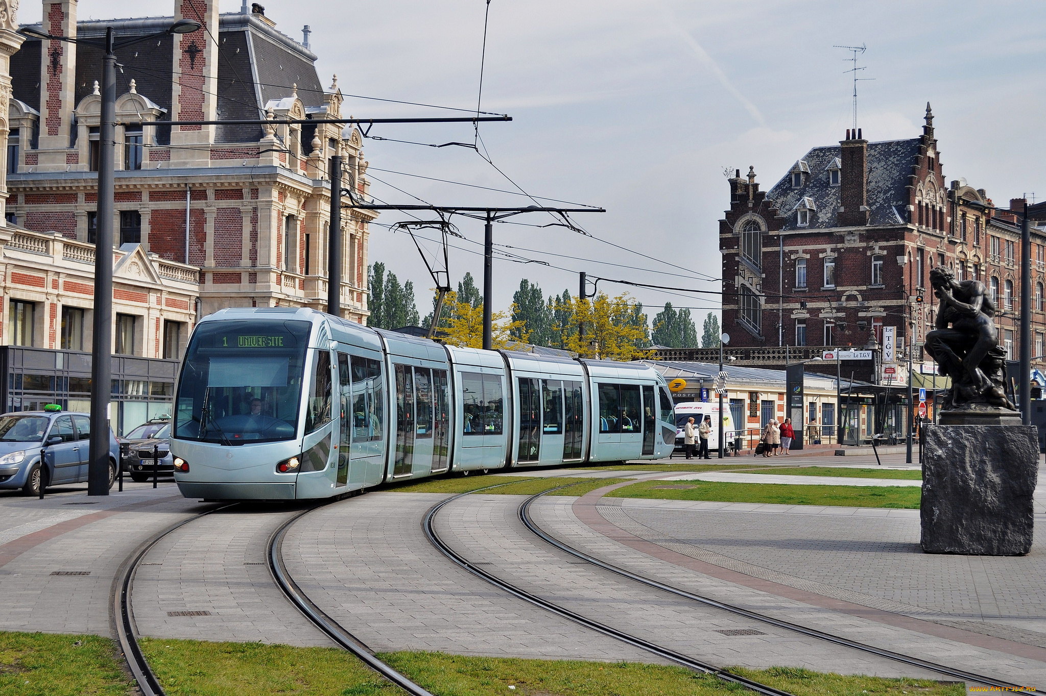 техника, трамваи, рельсы, трамвай, транспорт