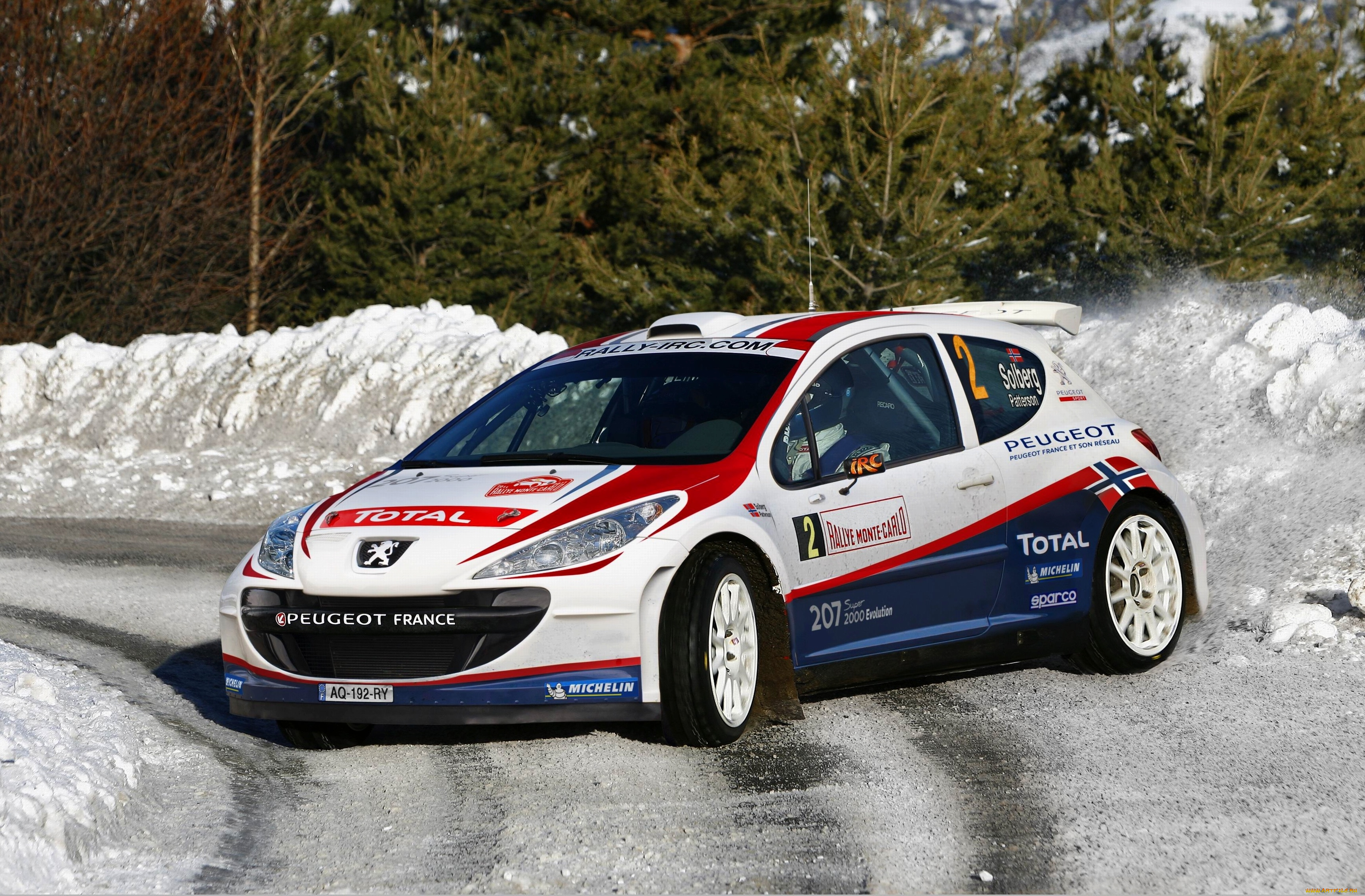 peugeot, 207, спорт, авторалли, 207, поворот, ралли, wrc, rally, гонка, занос, peugeot, зима