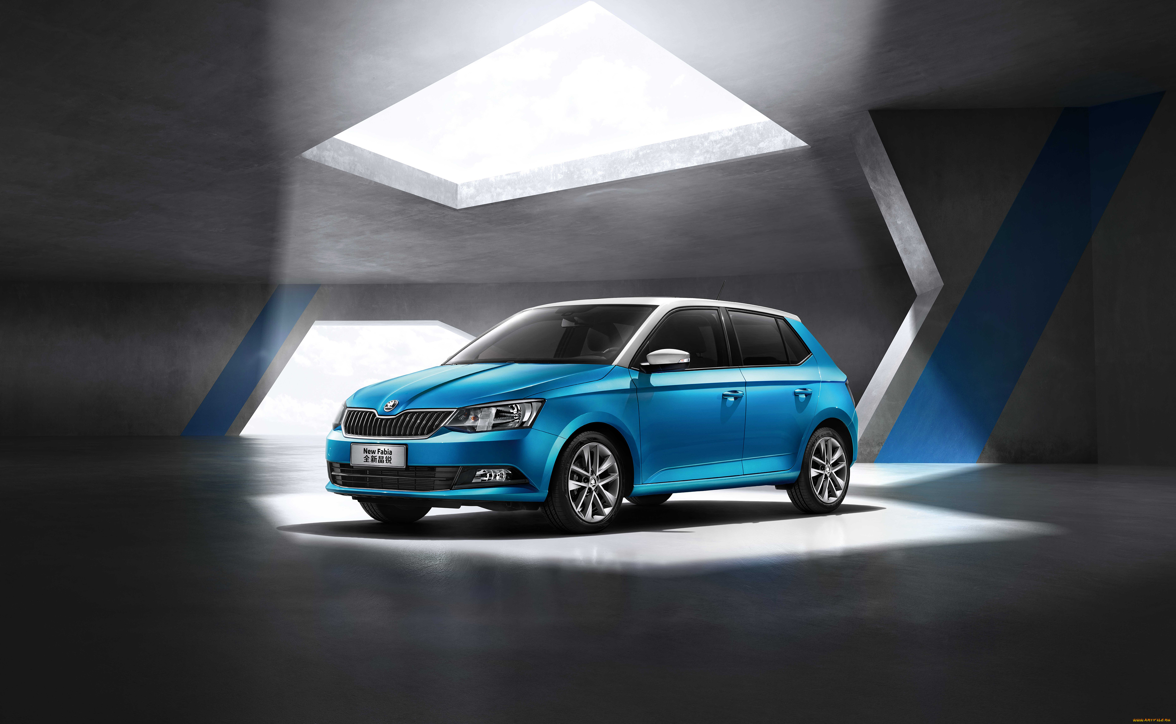 автомобили, skoda, синий, fabia, 2015г, nj, cn-spec