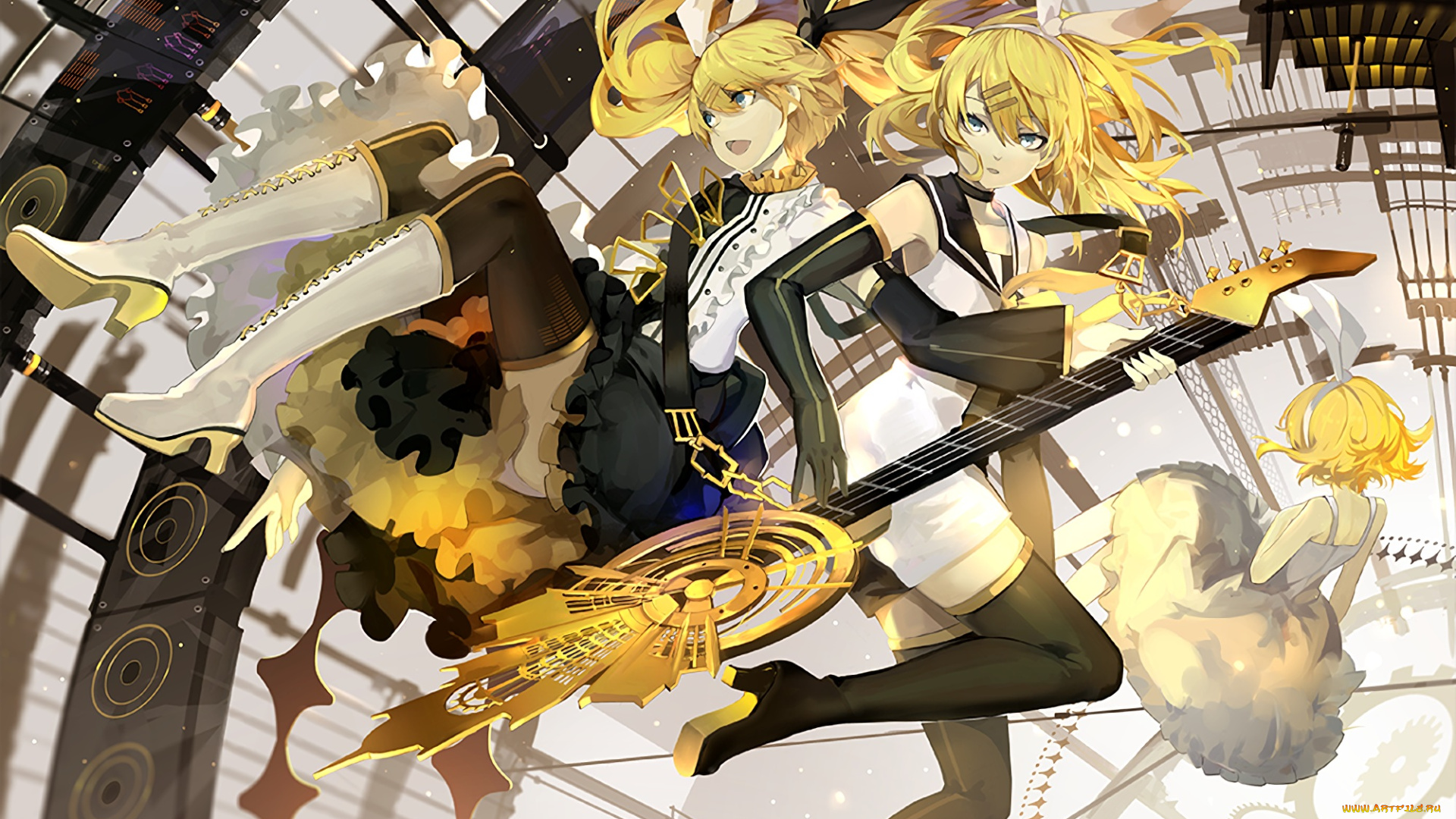 аниме, vocaloid, kagamine, rin