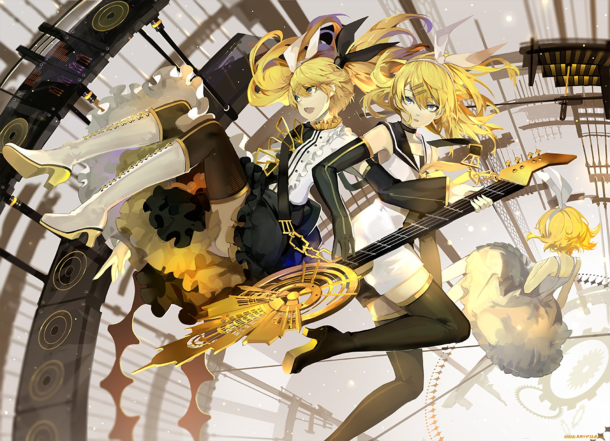 аниме, vocaloid, kagamine, rin