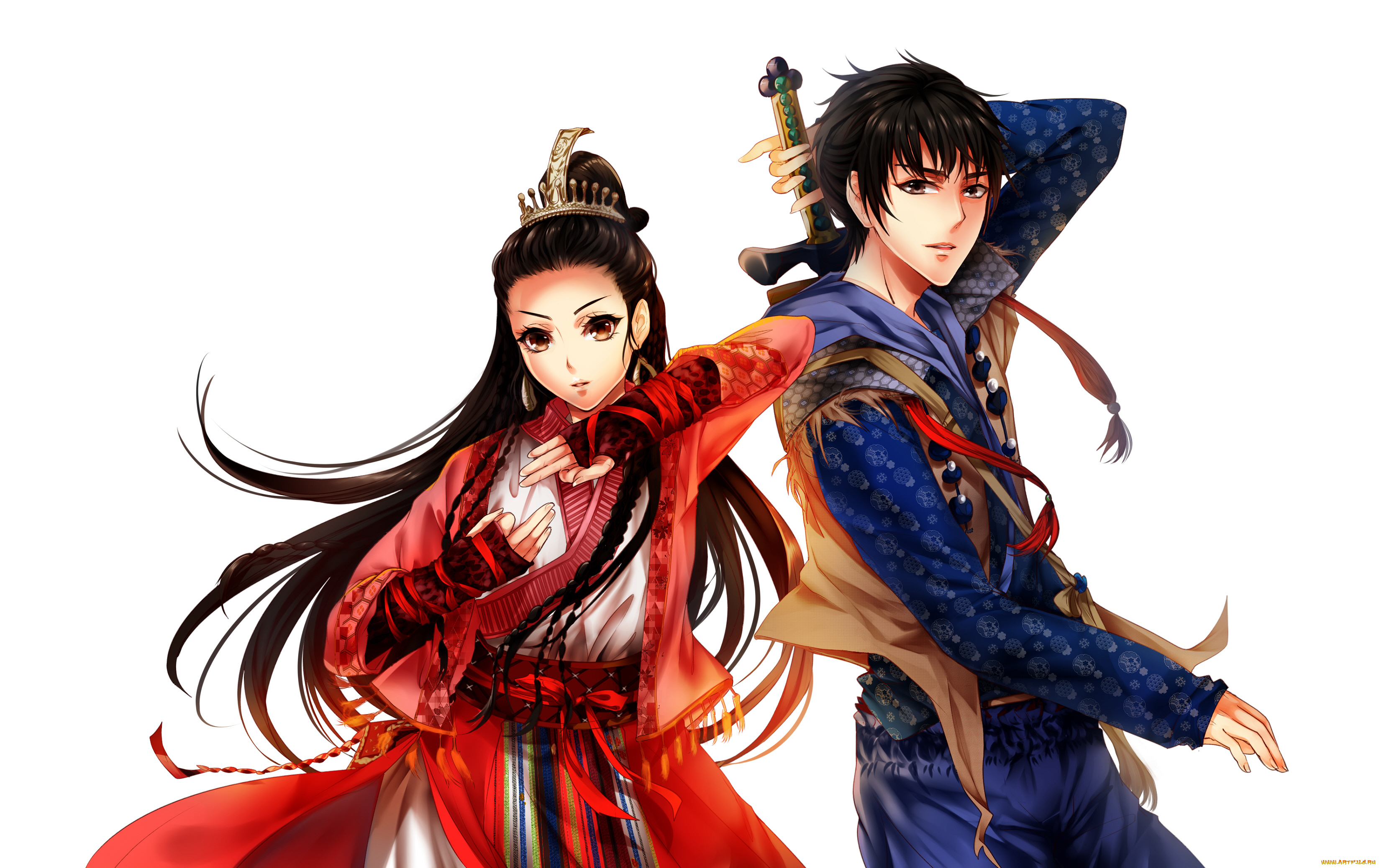 видео, игры, the, legend, of, swordman, парень, фон, девушка