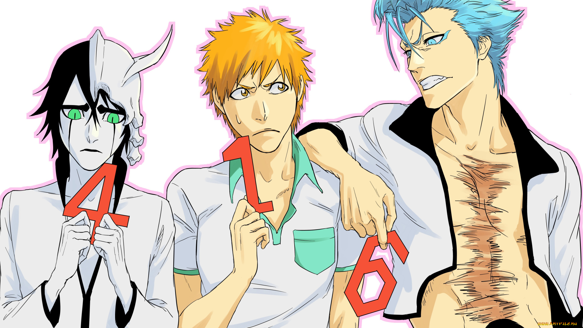 аниме, bleach, парни