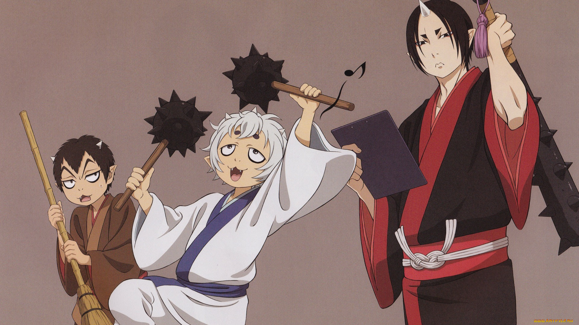 аниме, hoozuki, no, reitetsu, хладнокровный, хозуки