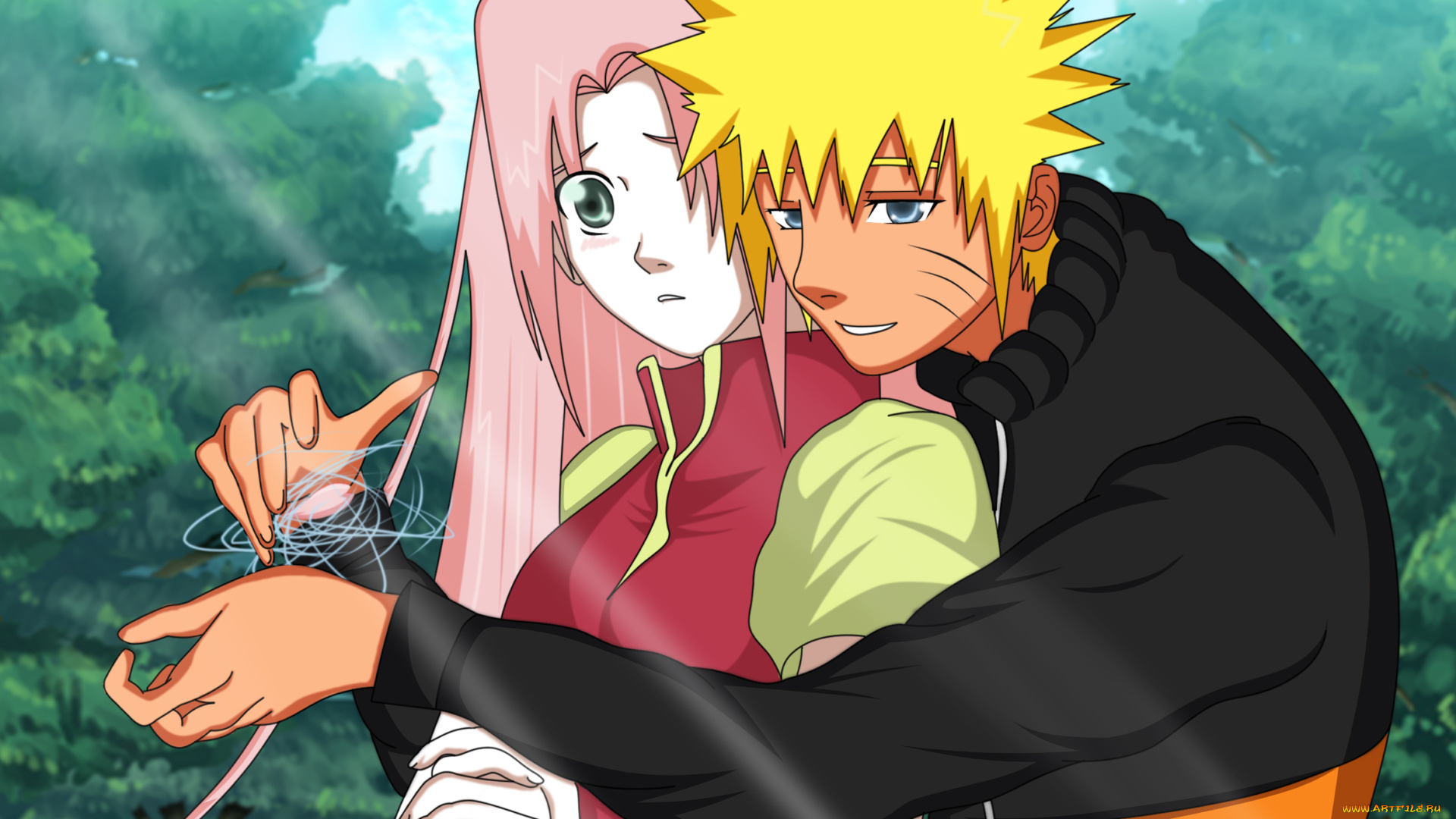 аниме, naruto, узумаки, сакура, магия, наруто