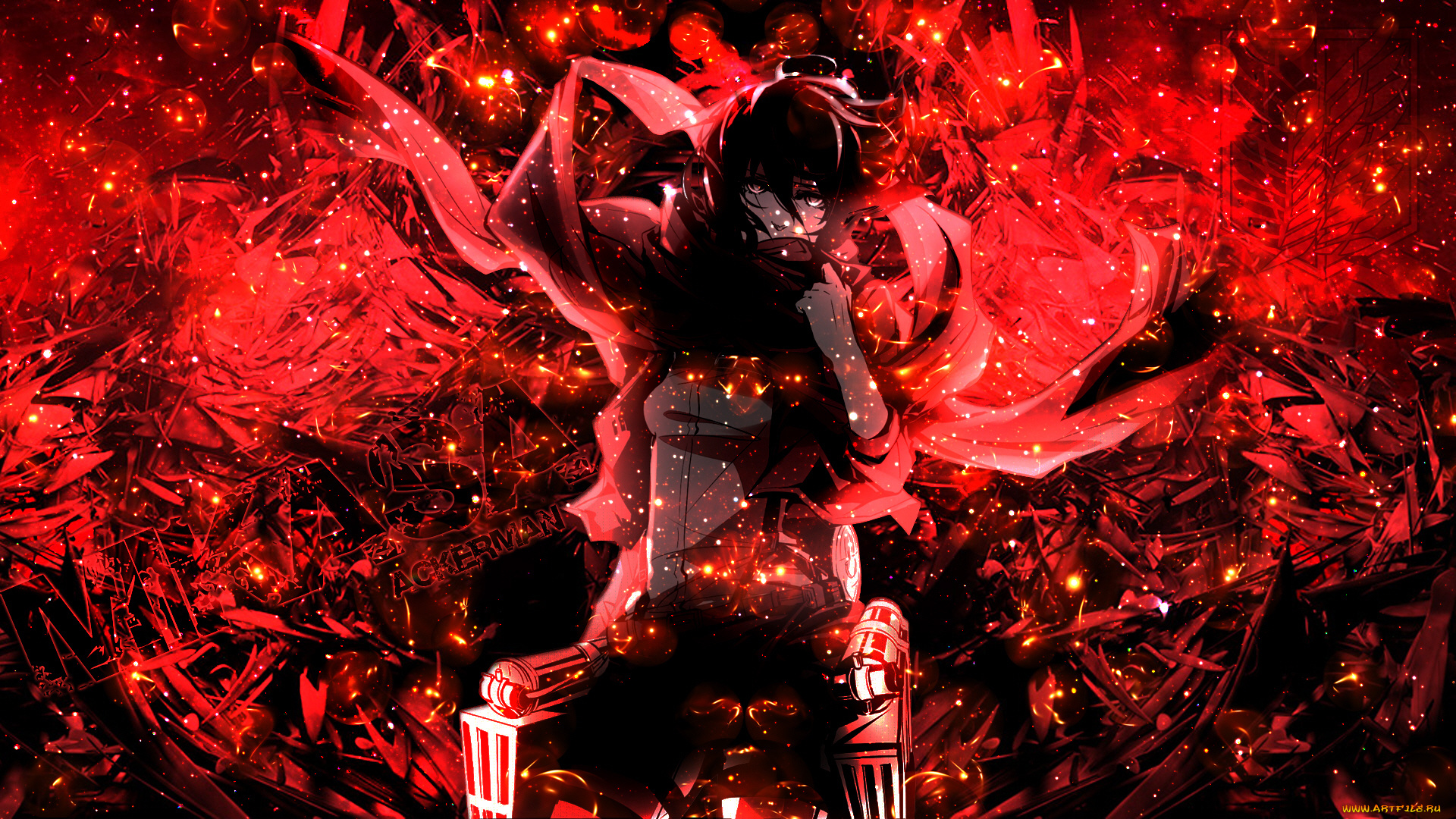 аниме, shingeki, no, kyojin, атака, титанов