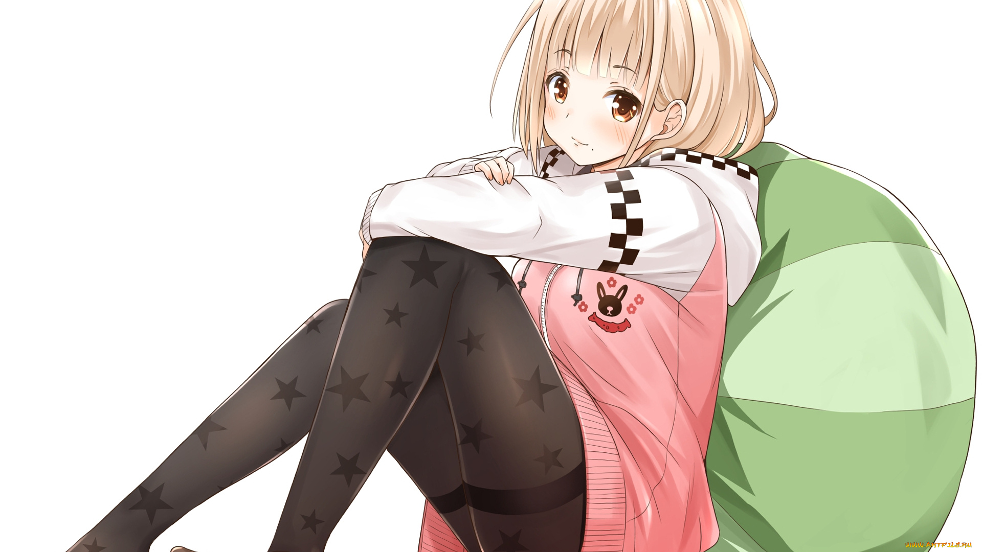 аниме, unknown, , другое, взгляд, девушка, фон