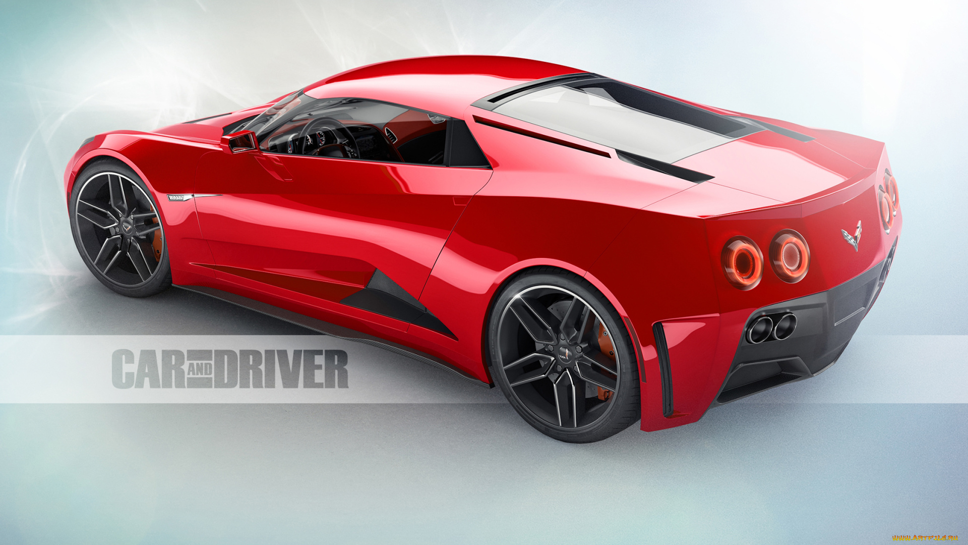 автомобили, 3д, corvette