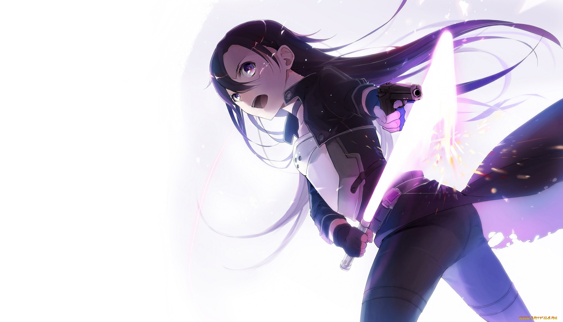 аниме, sword, art, online, кирито