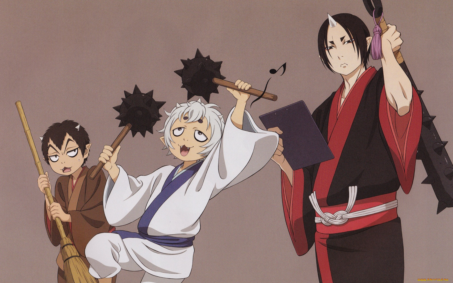 аниме, hoozuki, no, reitetsu, хладнокровный, хозуки