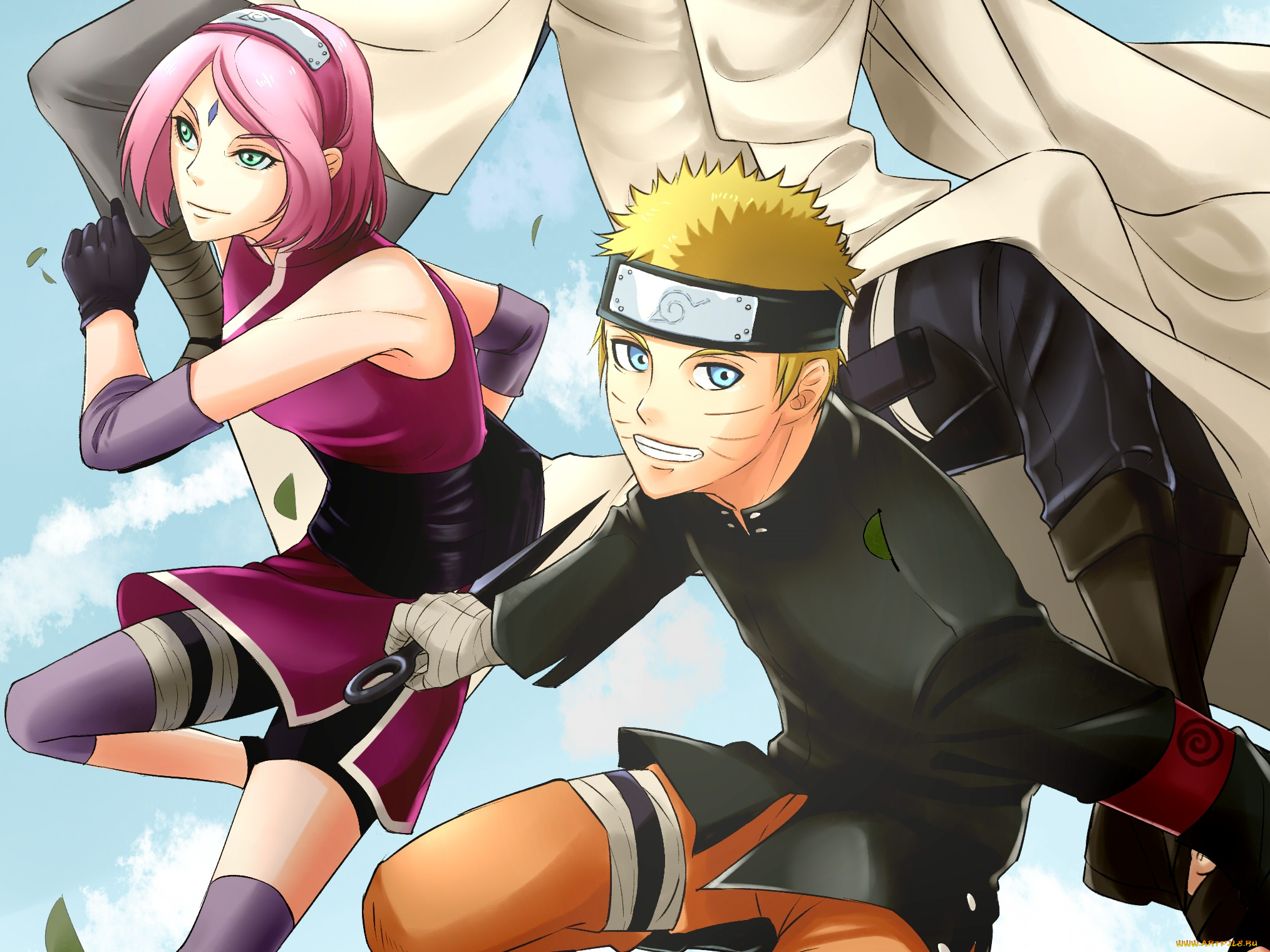 аниме, naruto, team, 7