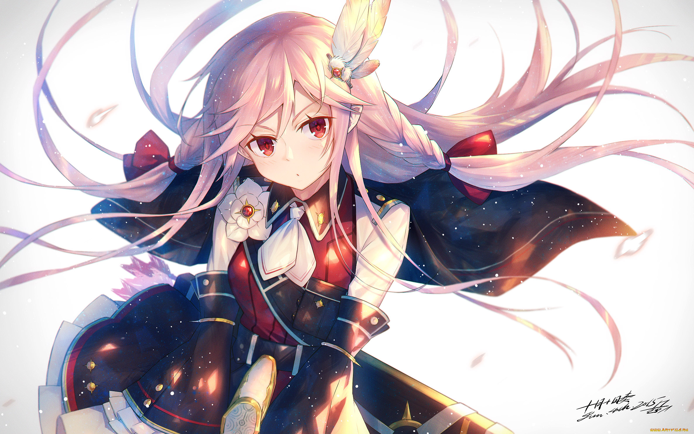 аниме, unknown, , другое, фон, взгляд, девушка