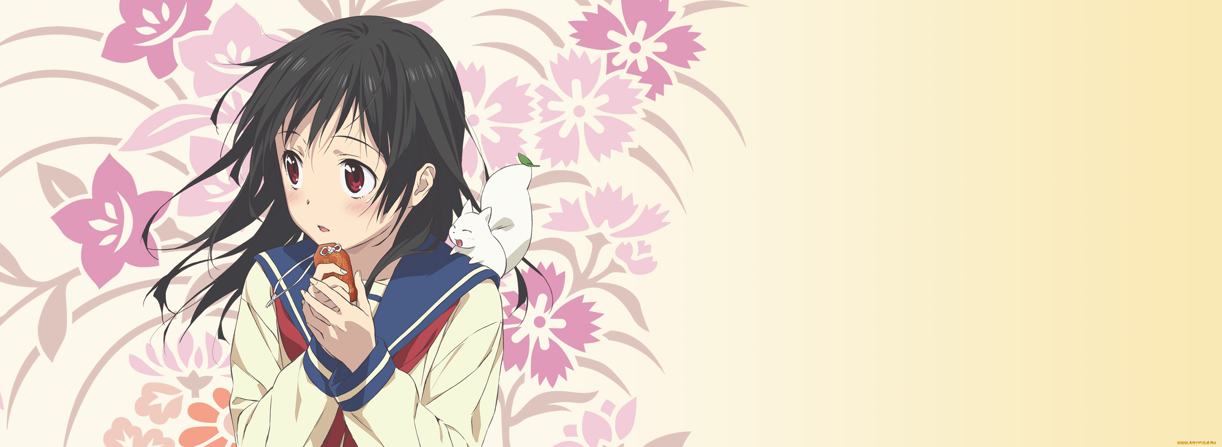 inari, , konkon, , koi, iroha, аниме, девушка, фон, взгляд