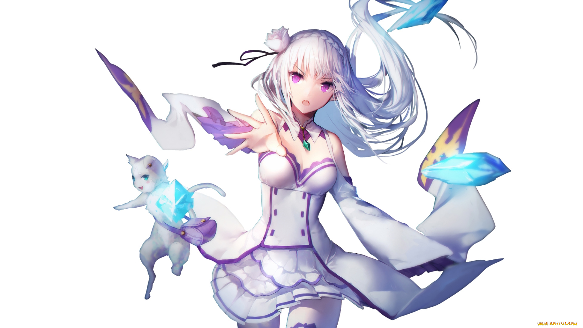 аниме, re, , zero, kara, hajimeru, isekai, seikatsu, emilia