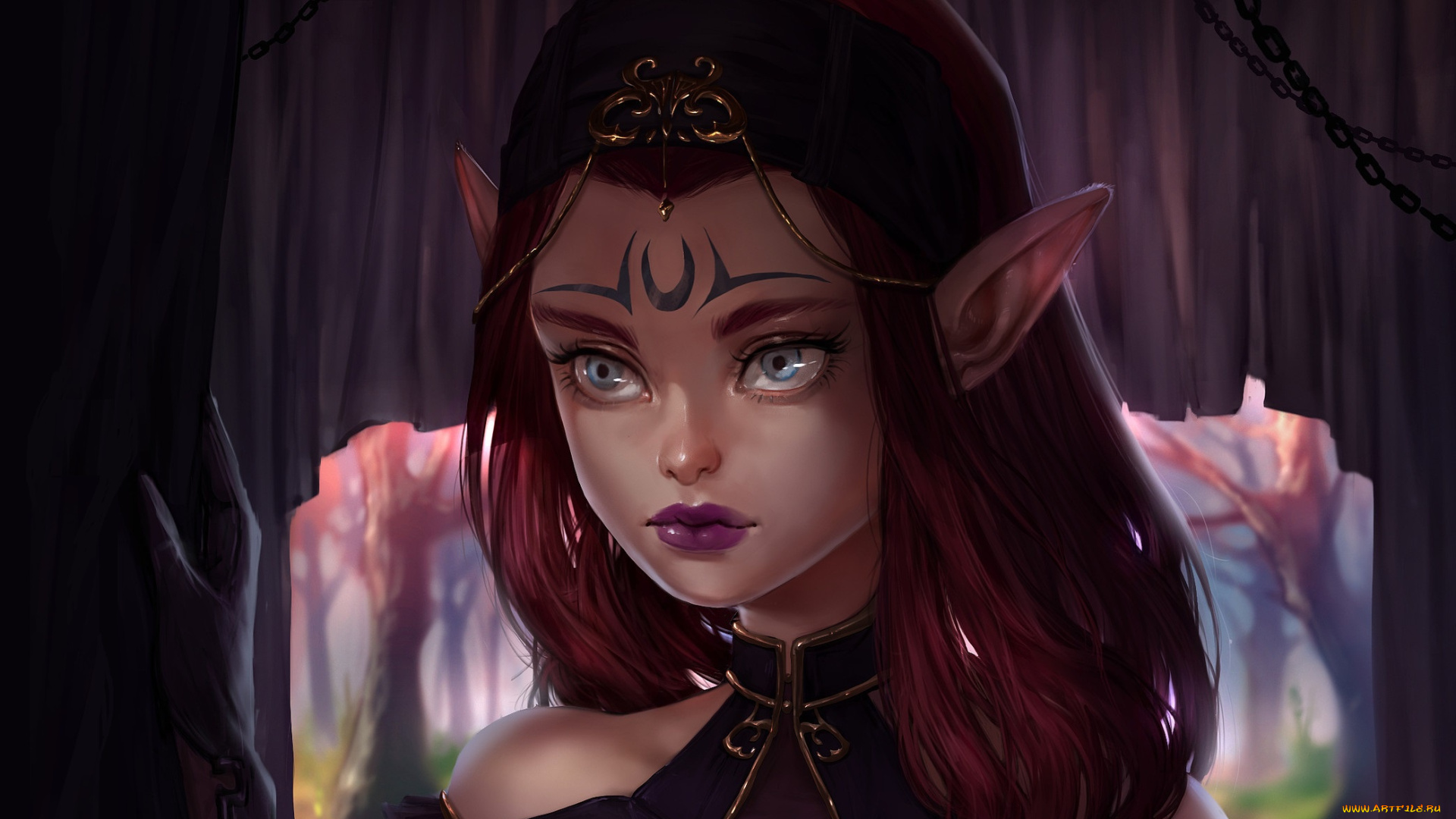 фэнтези, эльфы, девушка, камилла, ilse, harting, арт, camilla