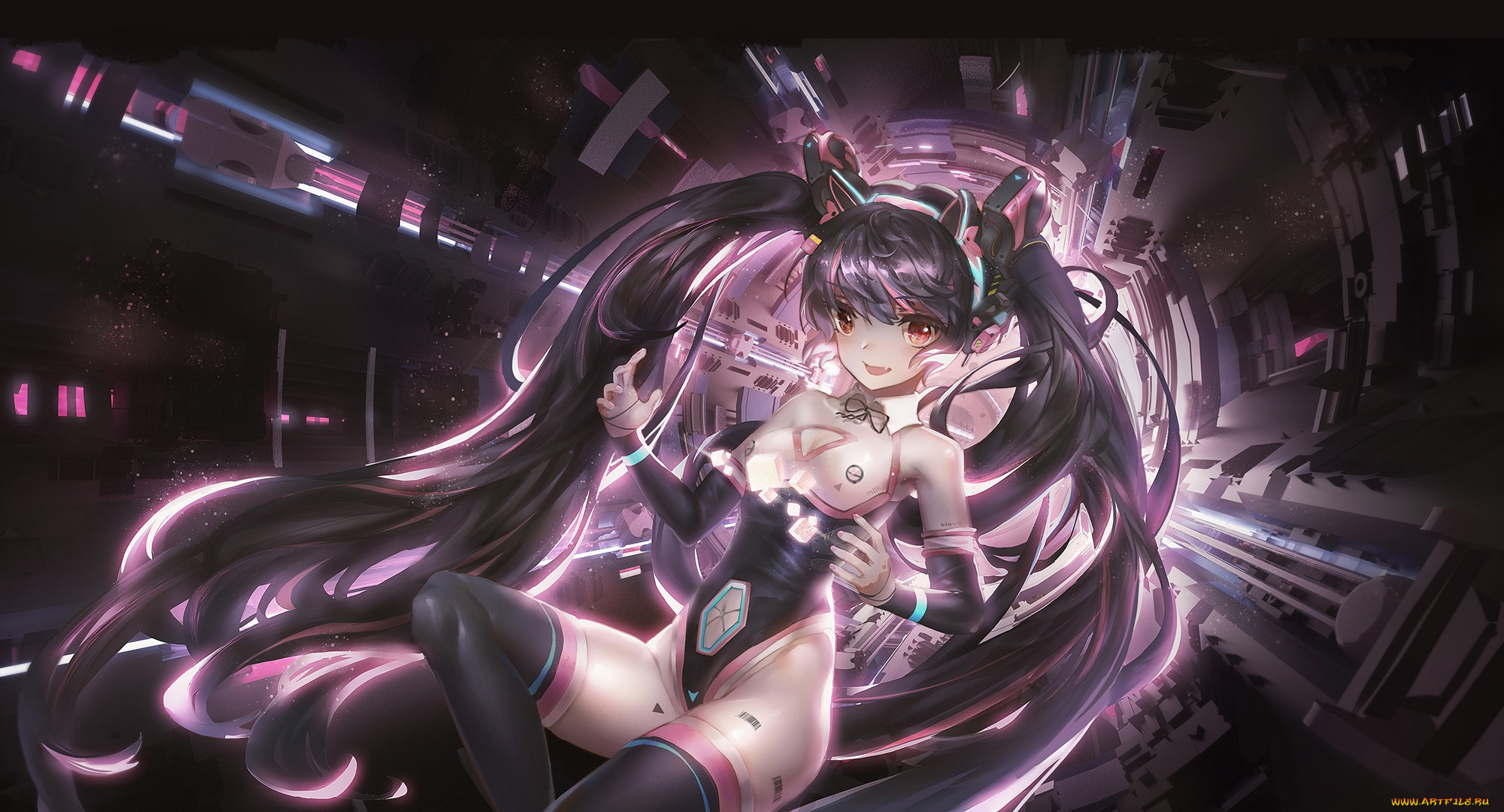 аниме, vocaloid, hatsune, miku