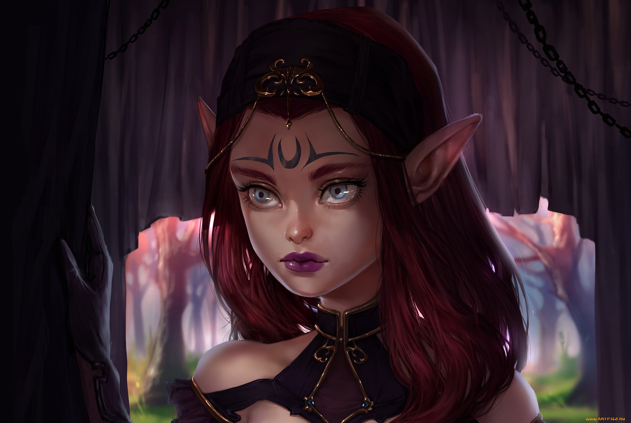 фэнтези, эльфы, девушка, камилла, ilse, harting, арт, camilla