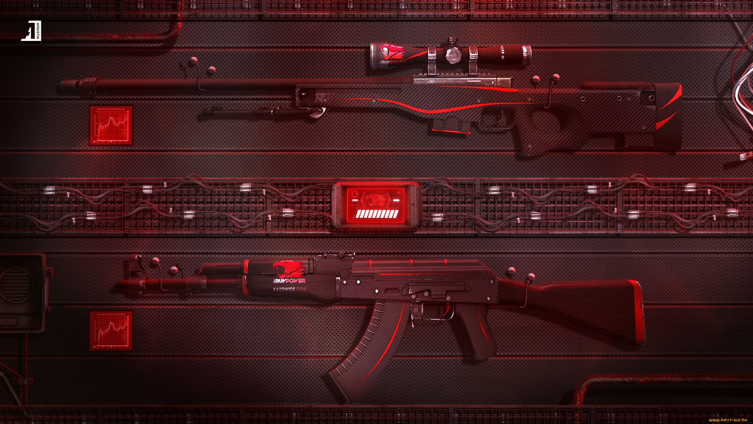 оружие, автоматы, sci-fi, redline, ibuypower, game, weapons, global, offensive, counter, strike, awp, ak-47