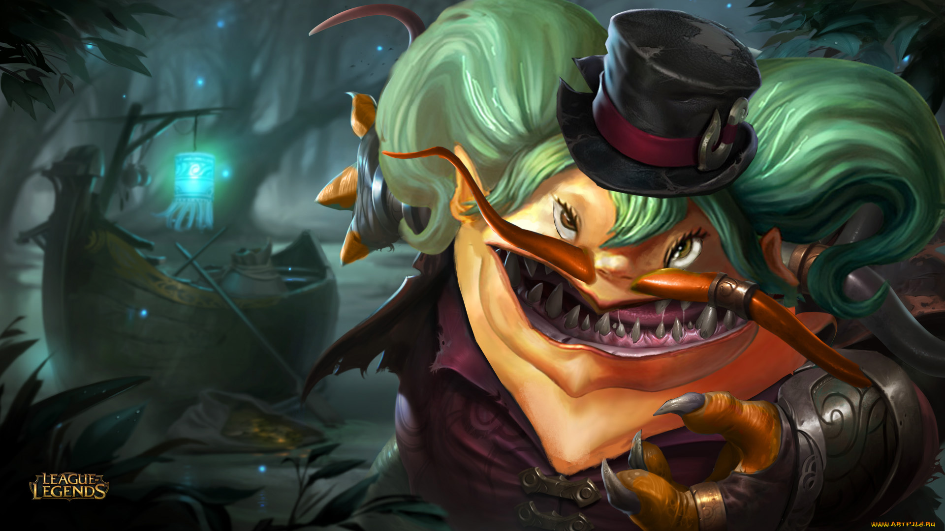 видео, игры, league, of, legends, зубы, шляпа, существо, корабль, когти, усы