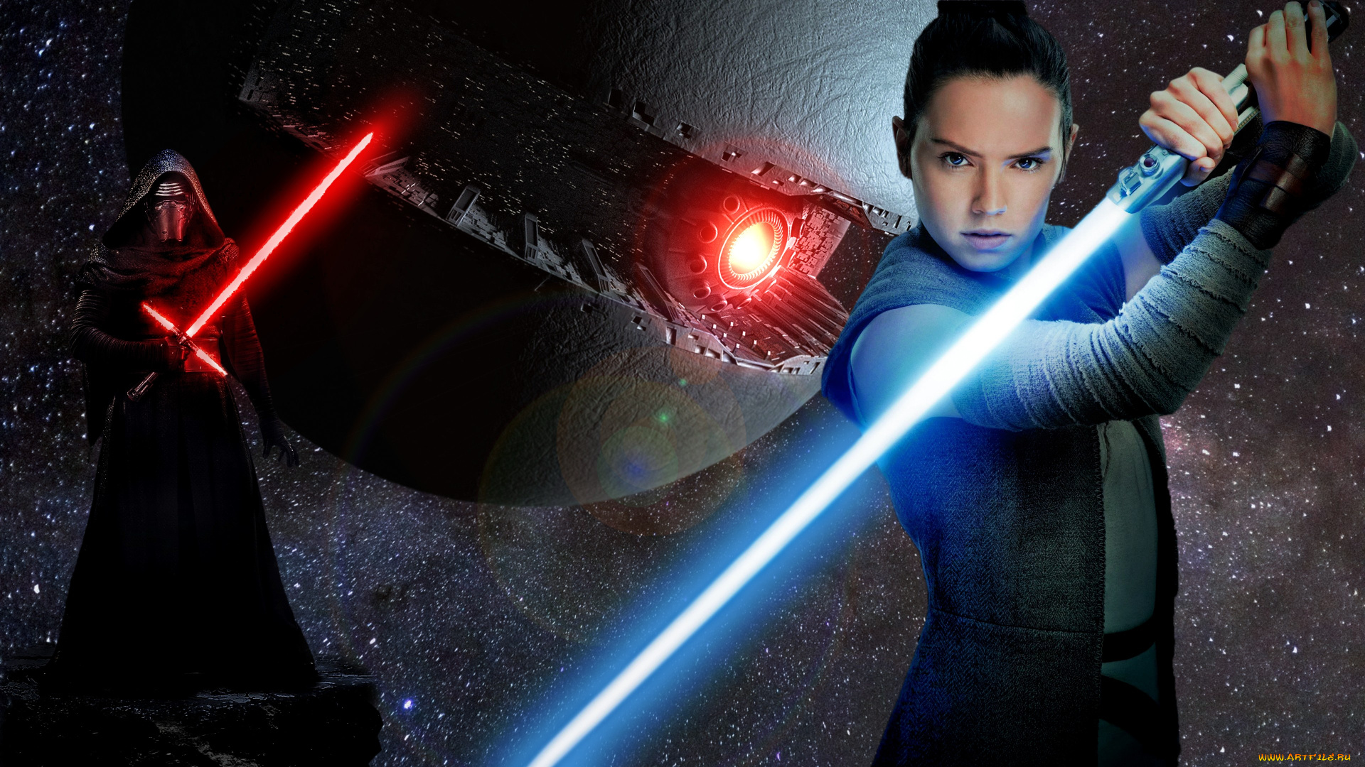кино, фильмы, star, wars, episode, ix, , the, rise, of, skywalker, звездные, войны, кайло, рен, рей, starkiller, lightsaber, галактика, космос, фан, арт