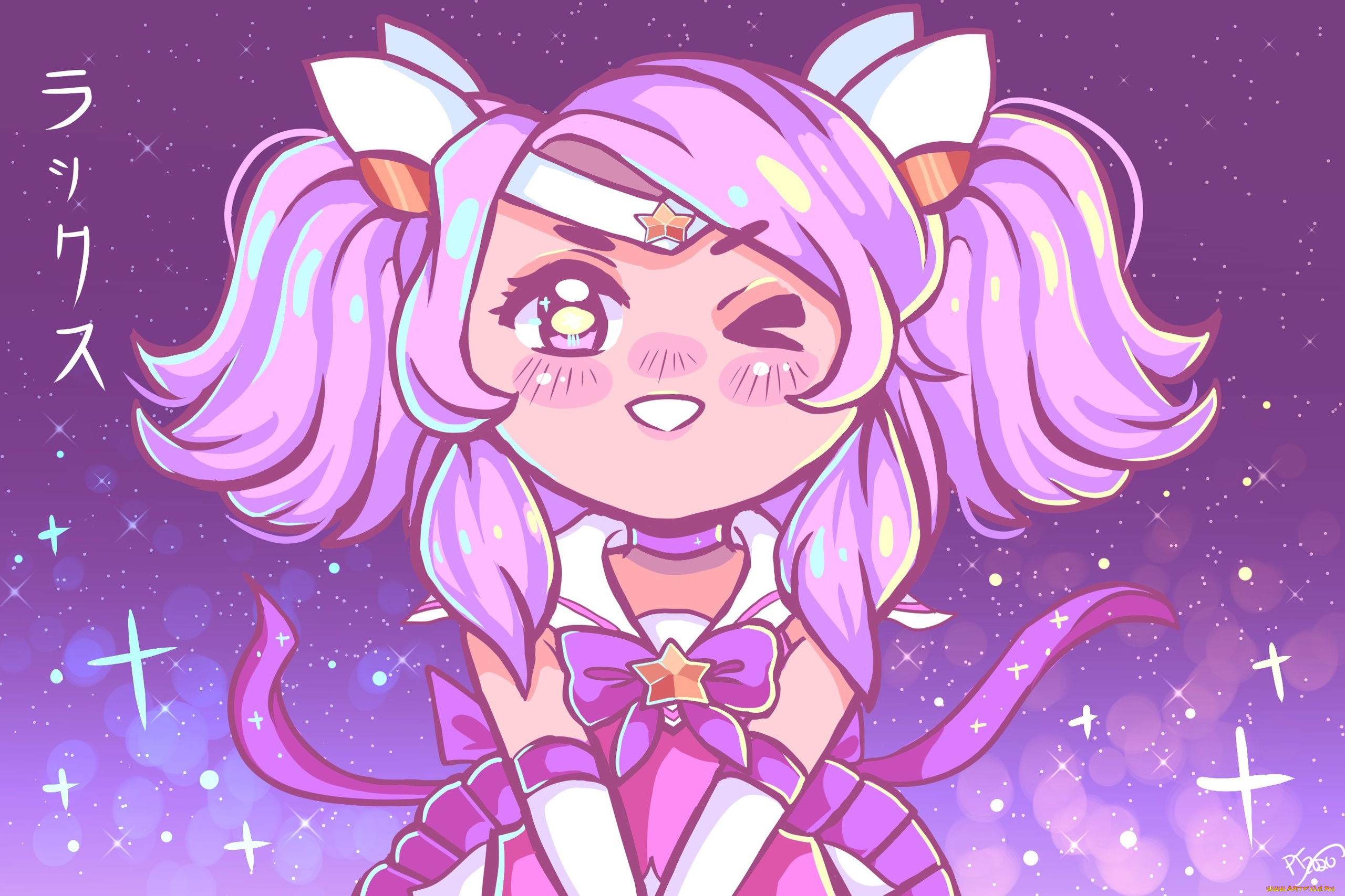 видео, игры, league, of, legends, персонаж, девочка, звезды, lux