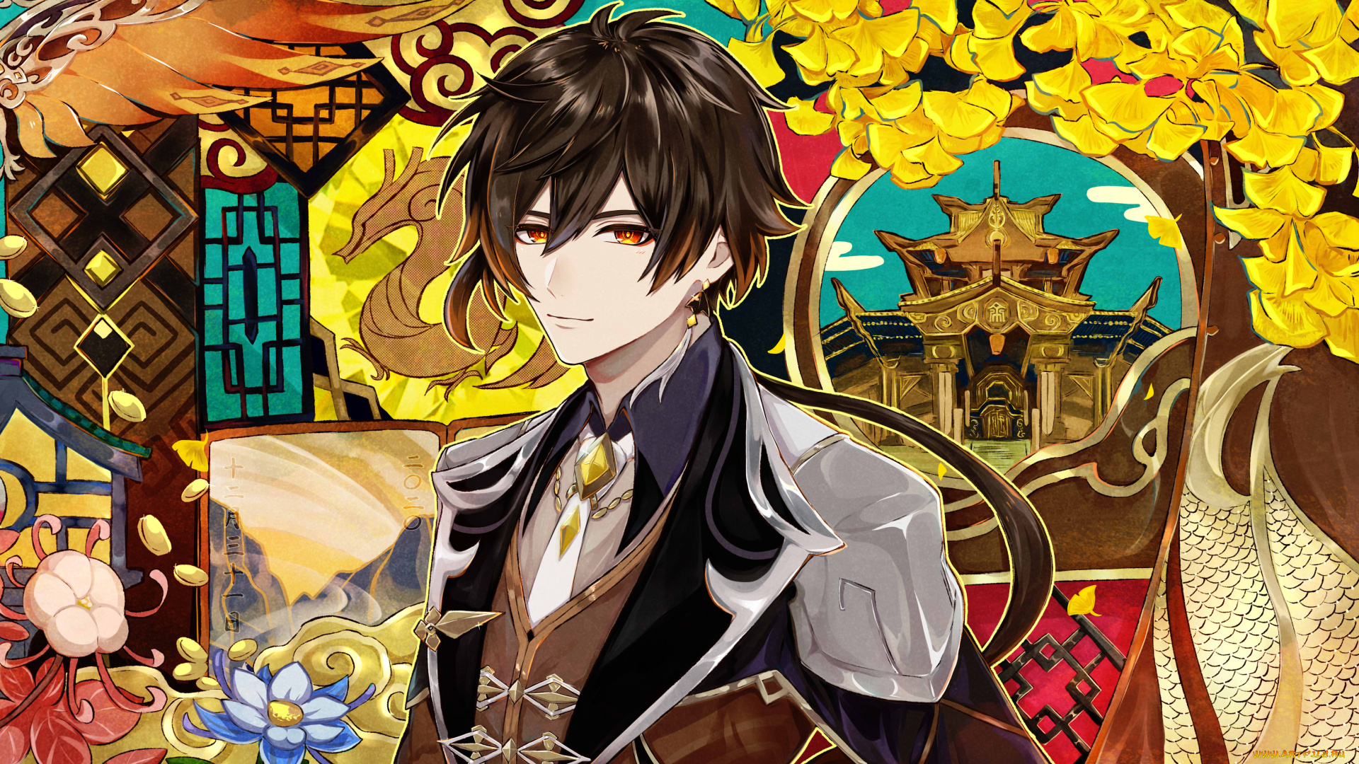 аниме, genshin, impact, genshin, impact