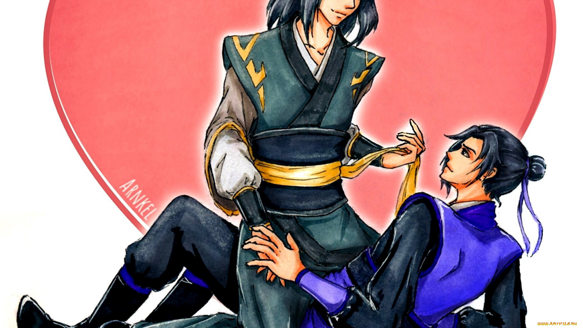 аниме, mo, dao, zu, shi, не, хуайсан, цзян, чэн, сердце